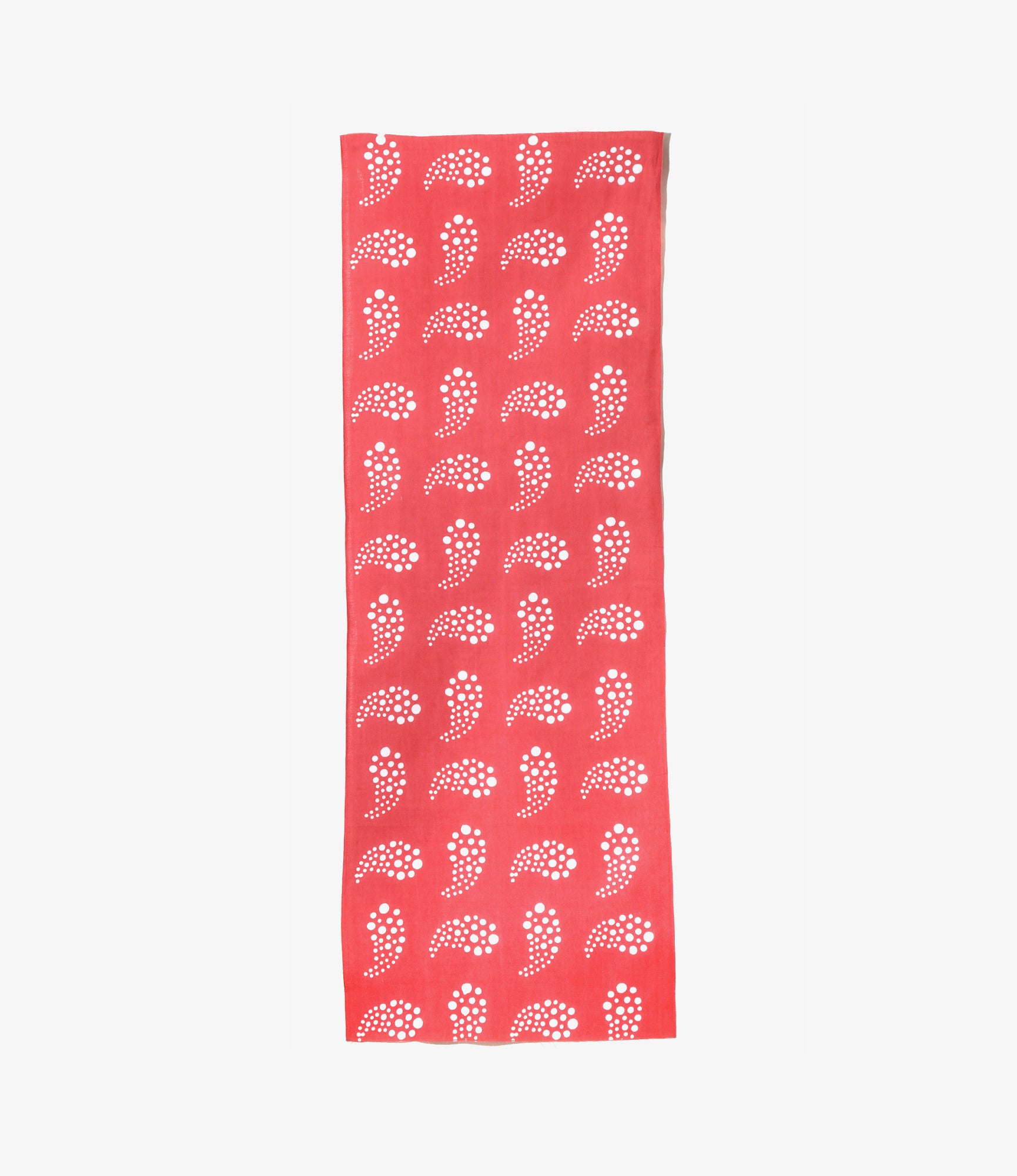 Tenugui Bandana – Red Paisley Print