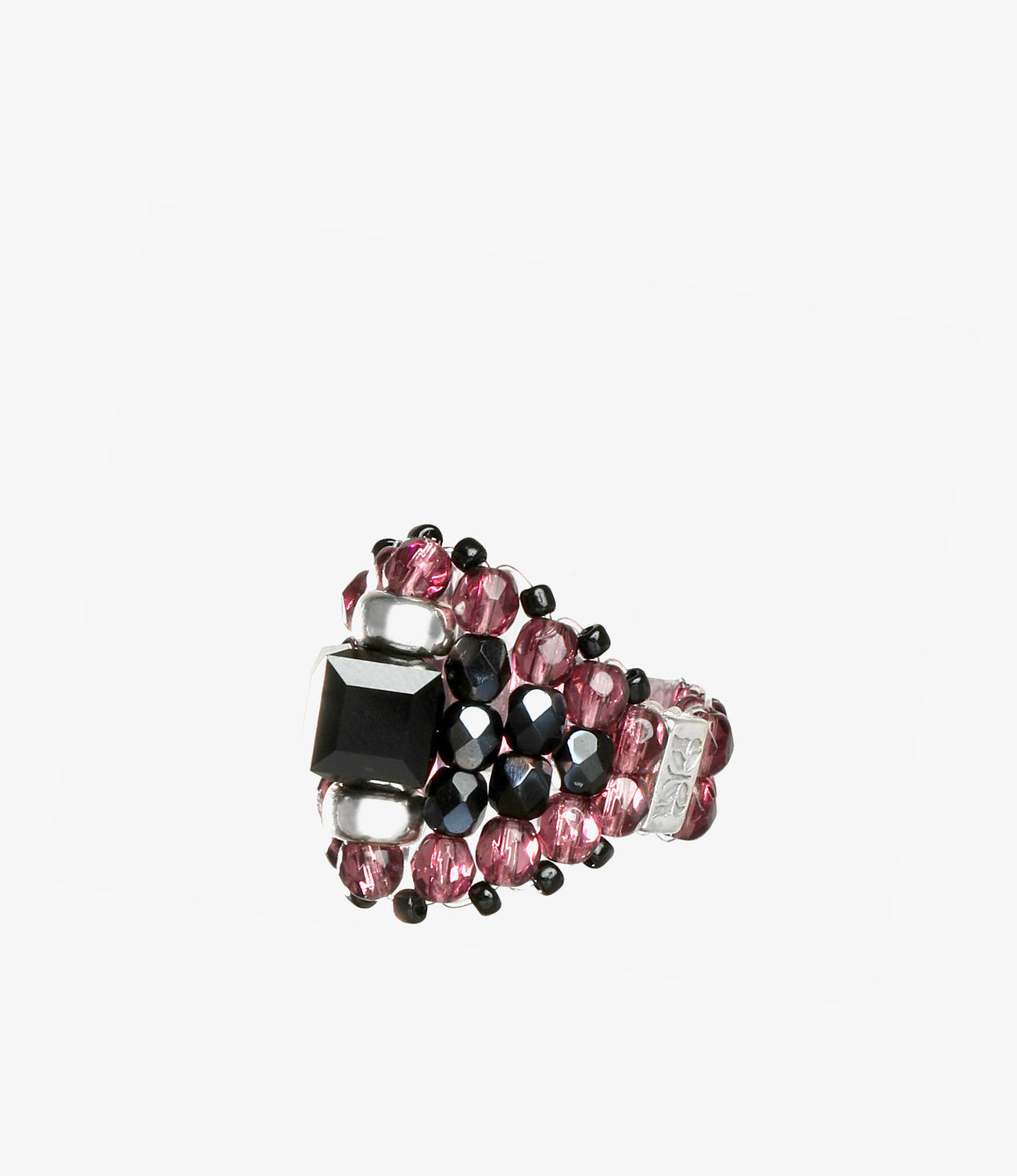 Crystal Glass Bead Ring