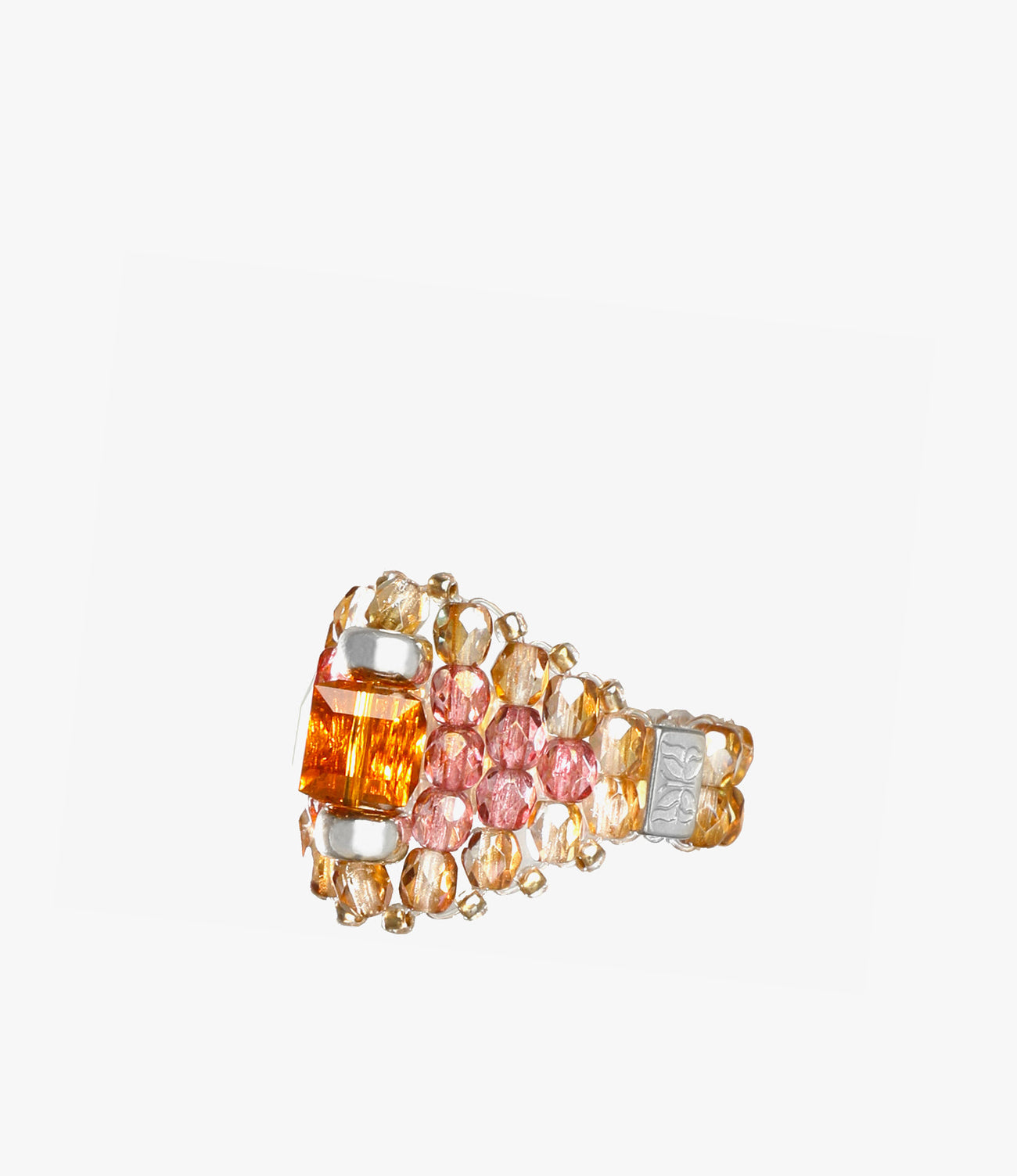 Crystal Glass Bead Ring