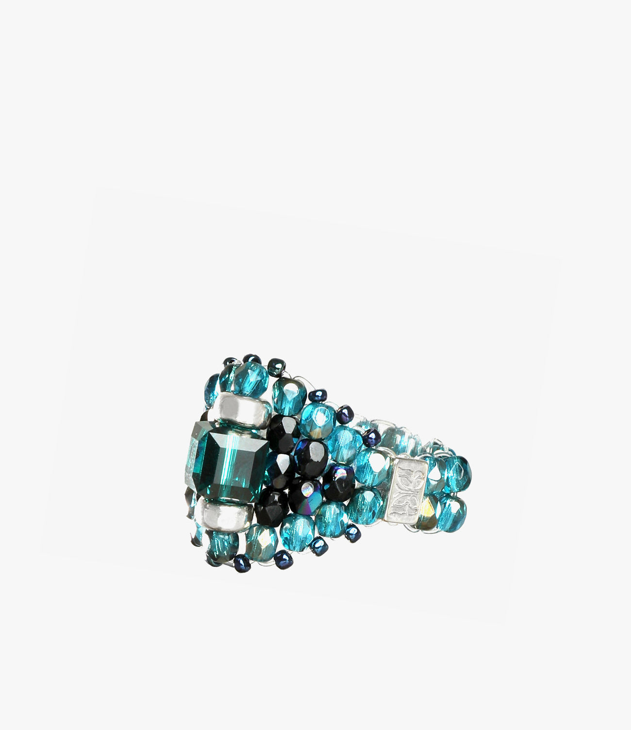 Crystal Glass Bead Ring