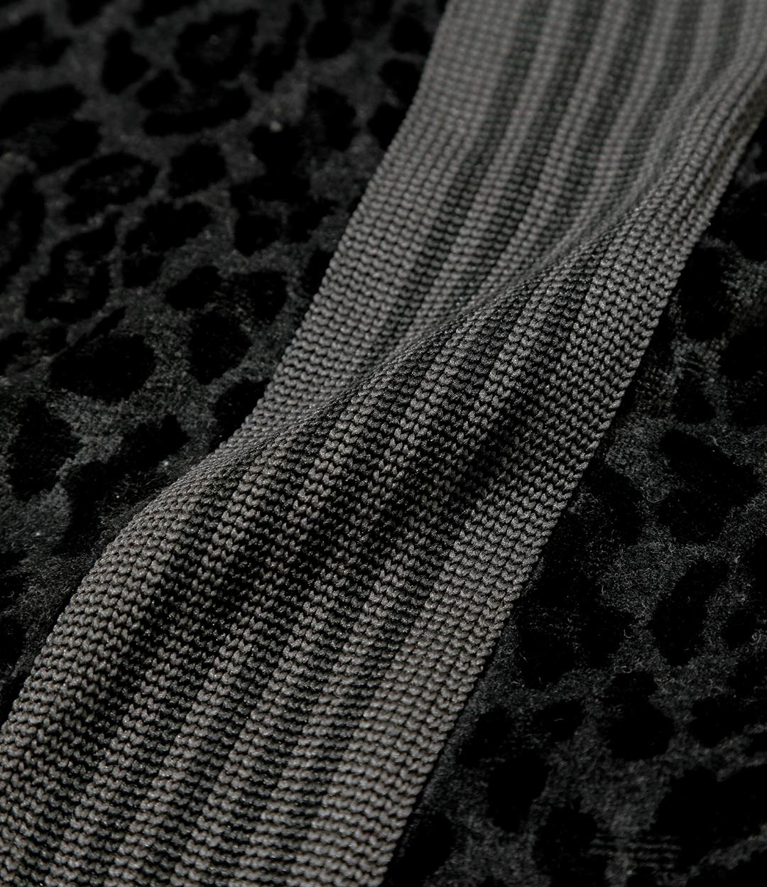 Track Pant – Black Leopard Velour