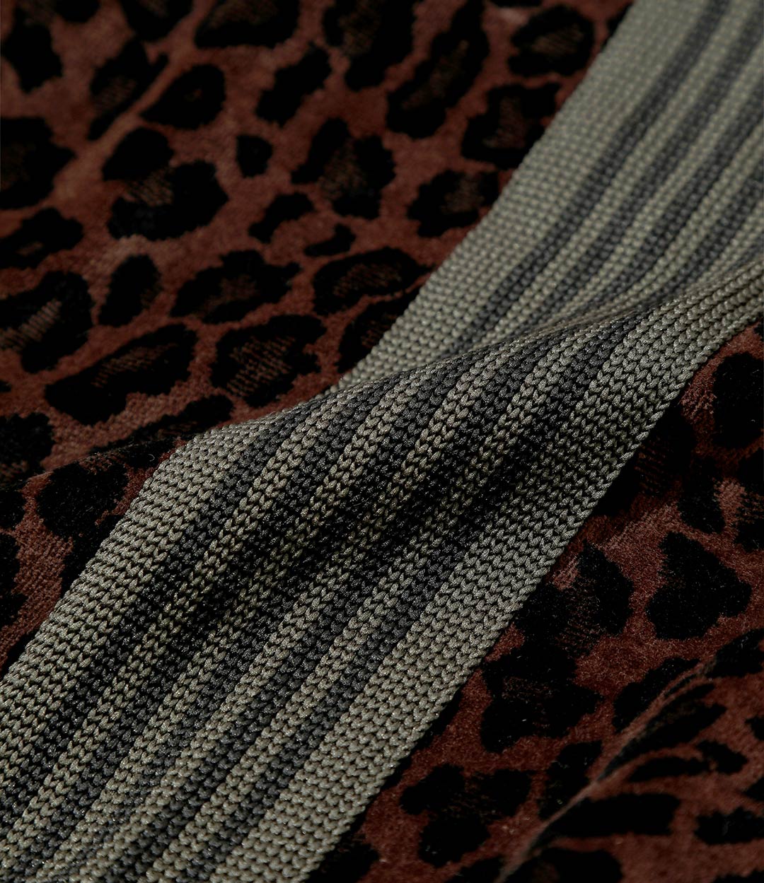 HD Track Pant – Brown Leopard Velour