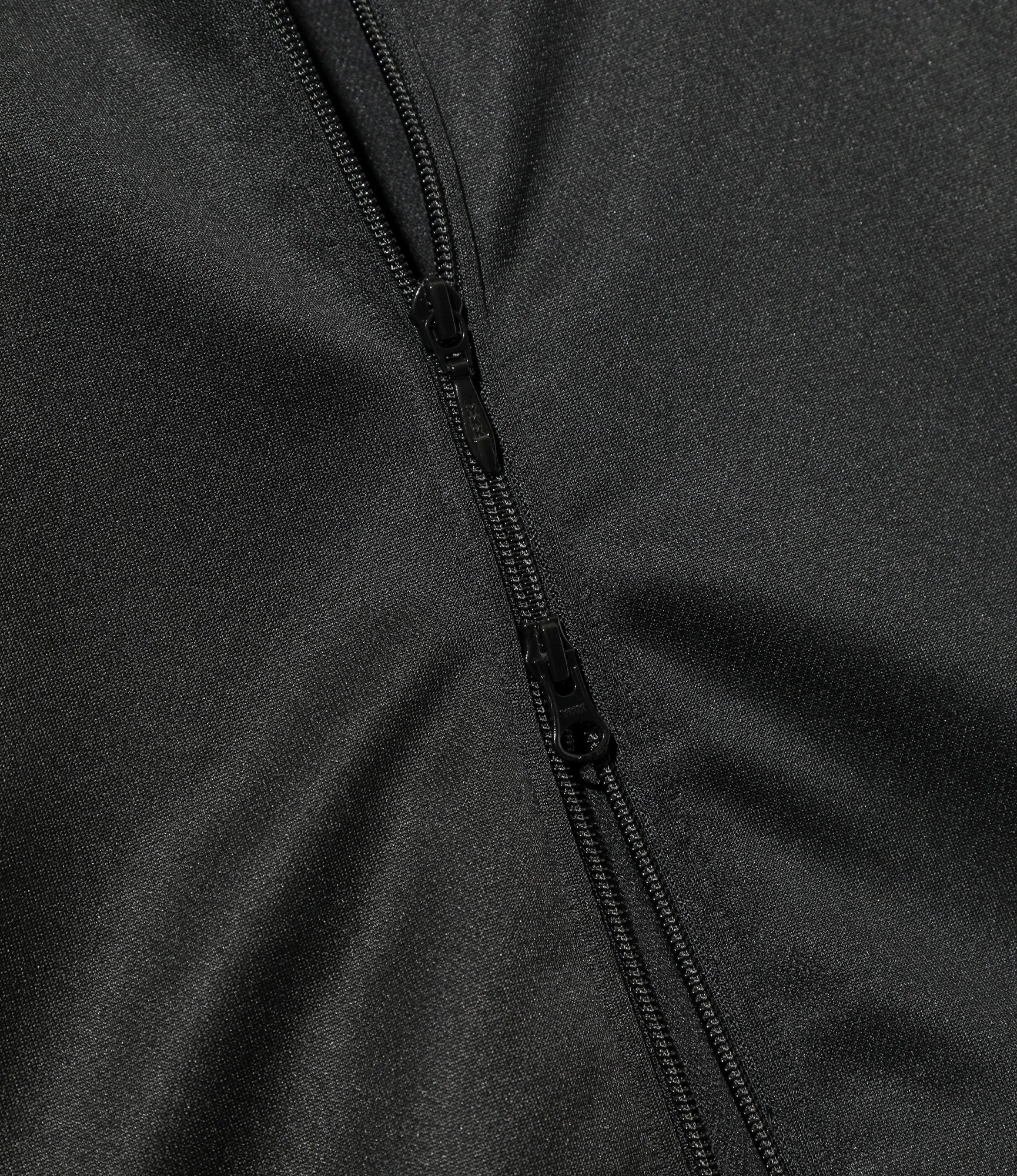 Track Jacket – Black Smooth Polyester