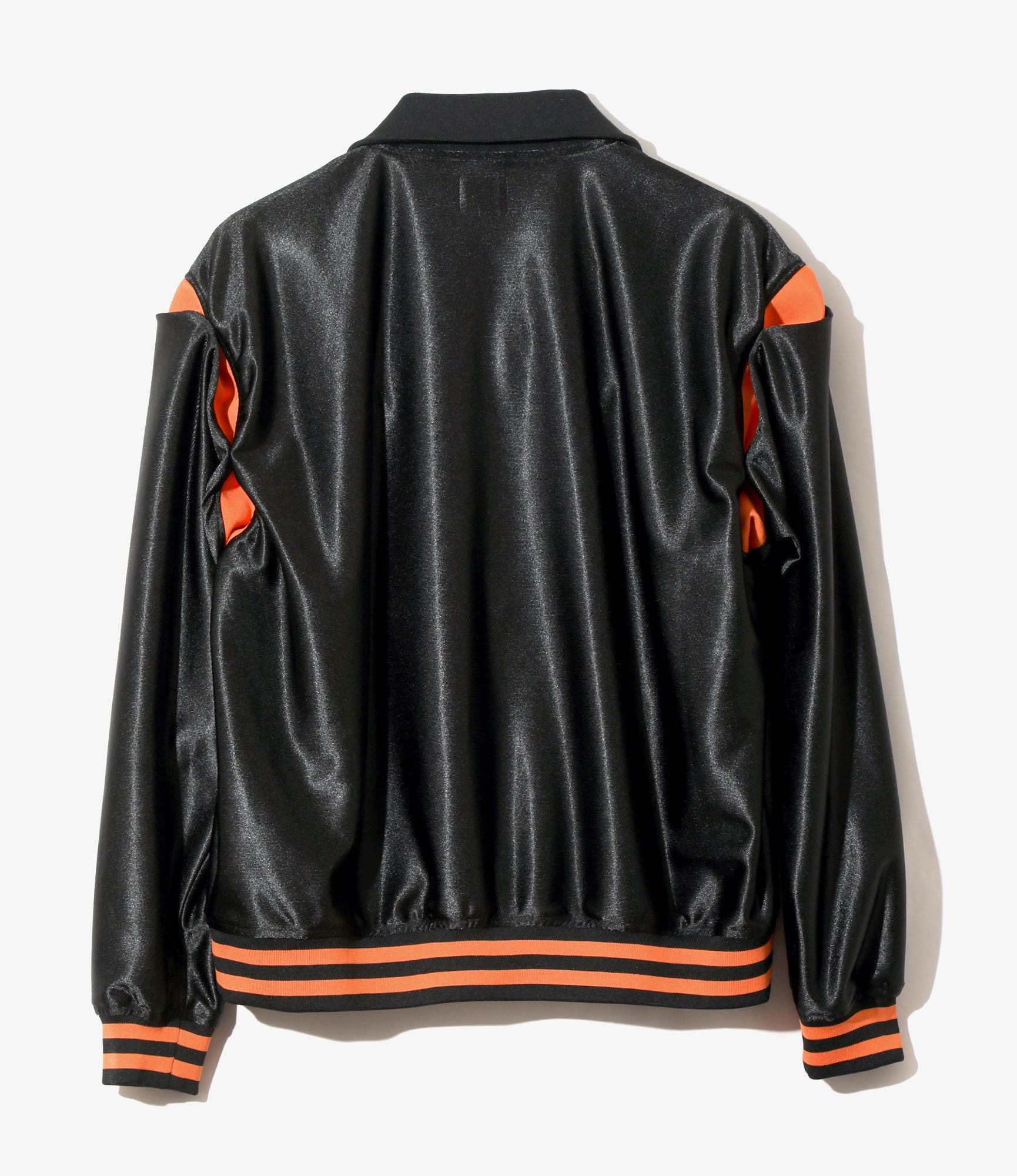 Track Jacket – Black Tricot Sateen