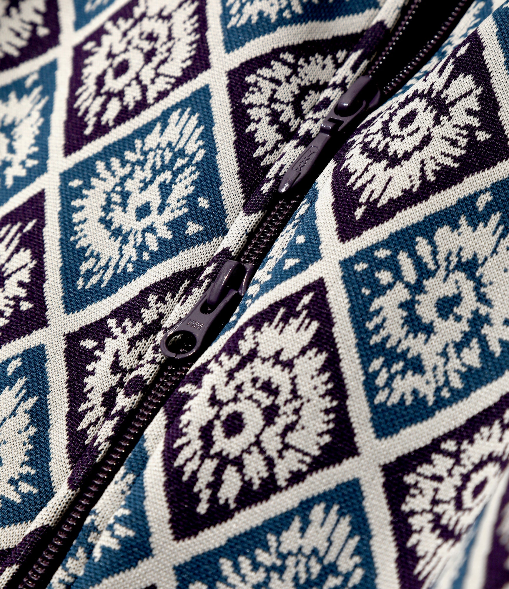 Track Jacket – Blue/Purple Jacquard
