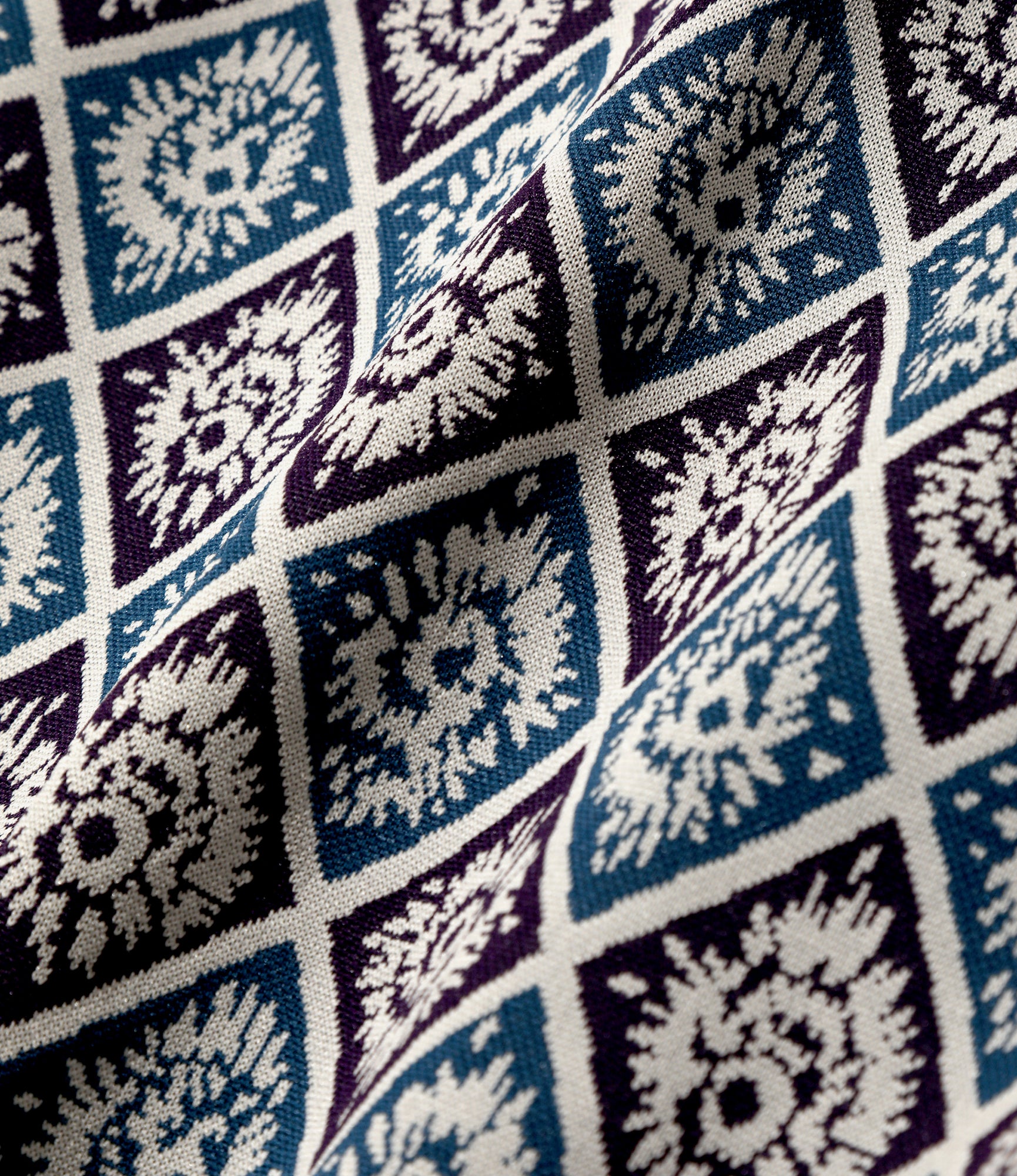 Track Jacket – Blue/Purple Jacquard