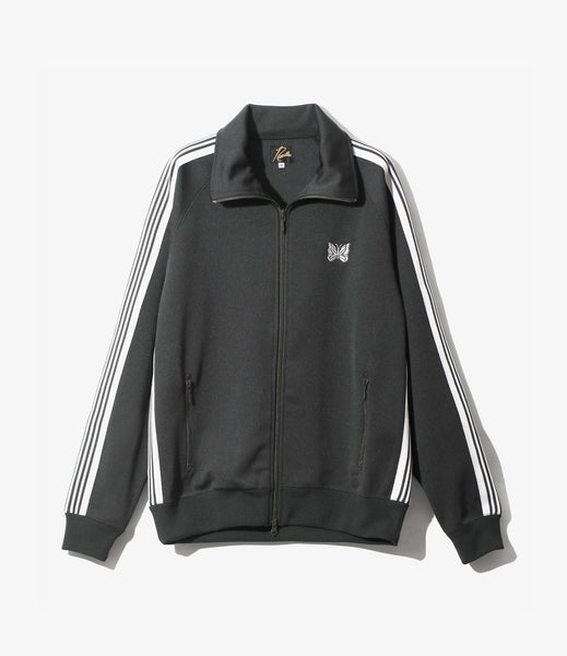 Track Jacket – Charcoal Smooth Polyester | Needles | Nepenthes London