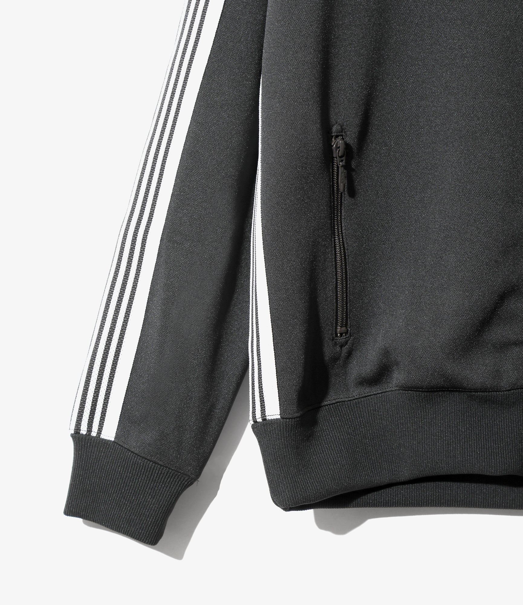 Track Jacket – Charcoal Smooth Polyester