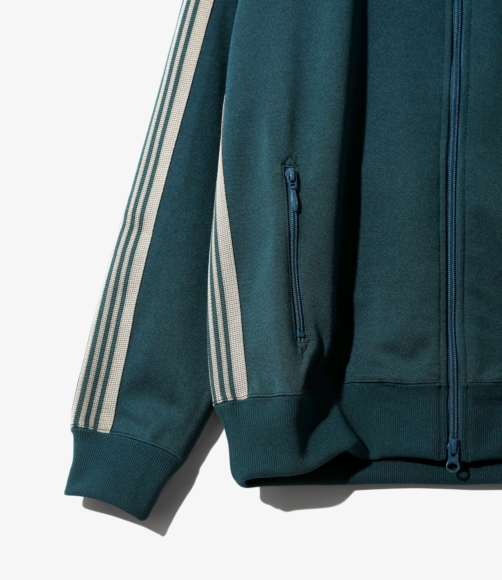 Track Jacket – Green Smooth Polyester