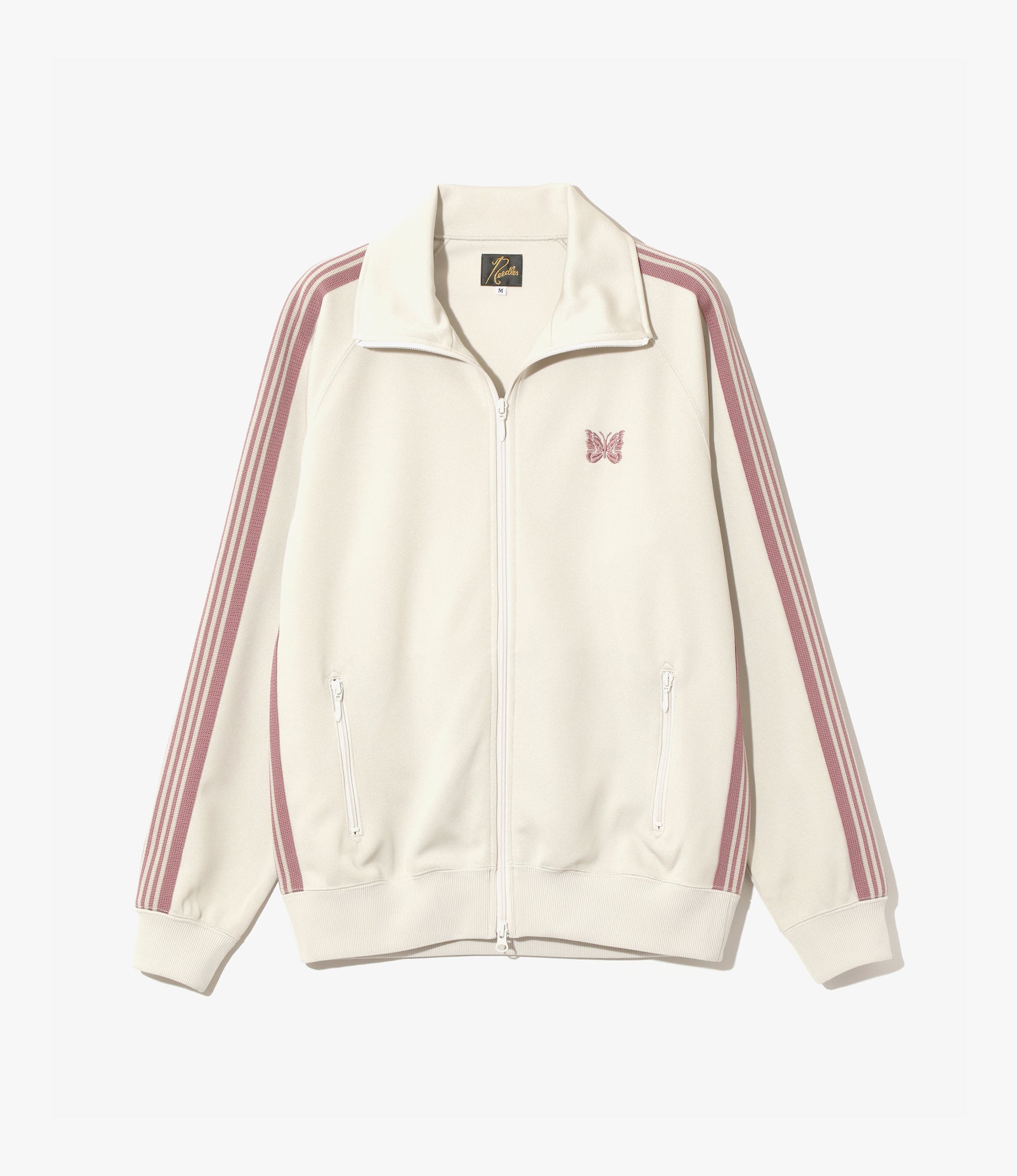 Track Jacket – Ivory Smooth Polyester