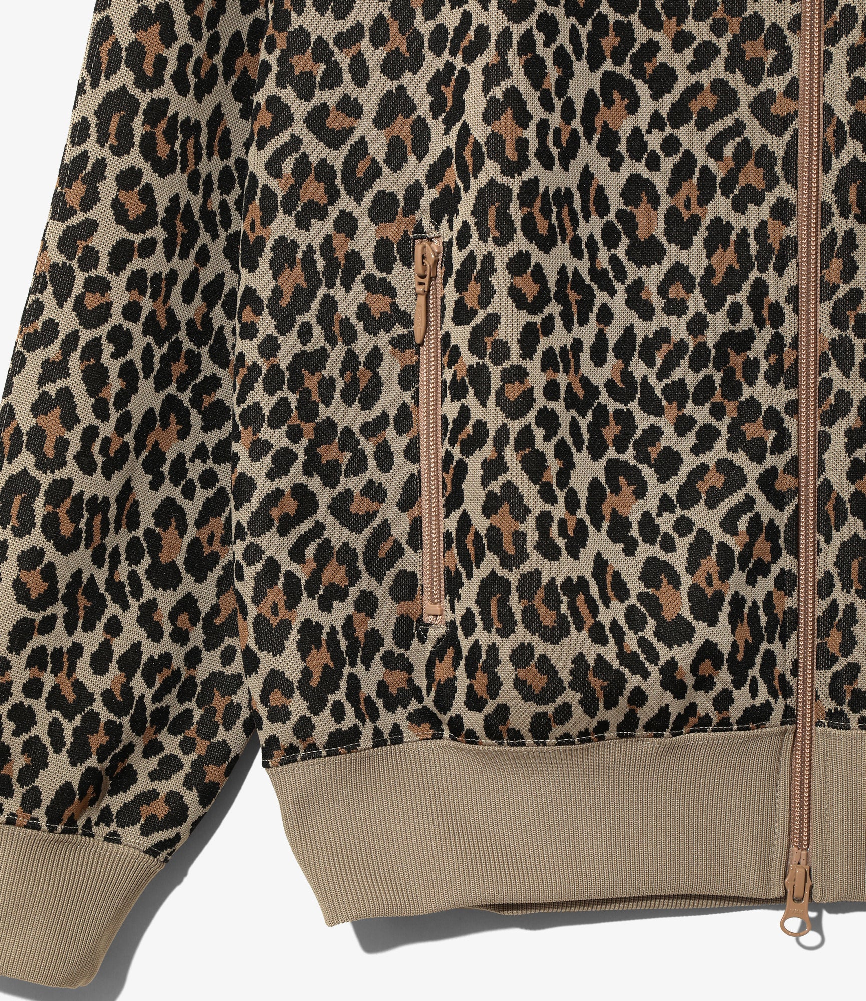 Track Jacket – Leopard Jacquard Polyester