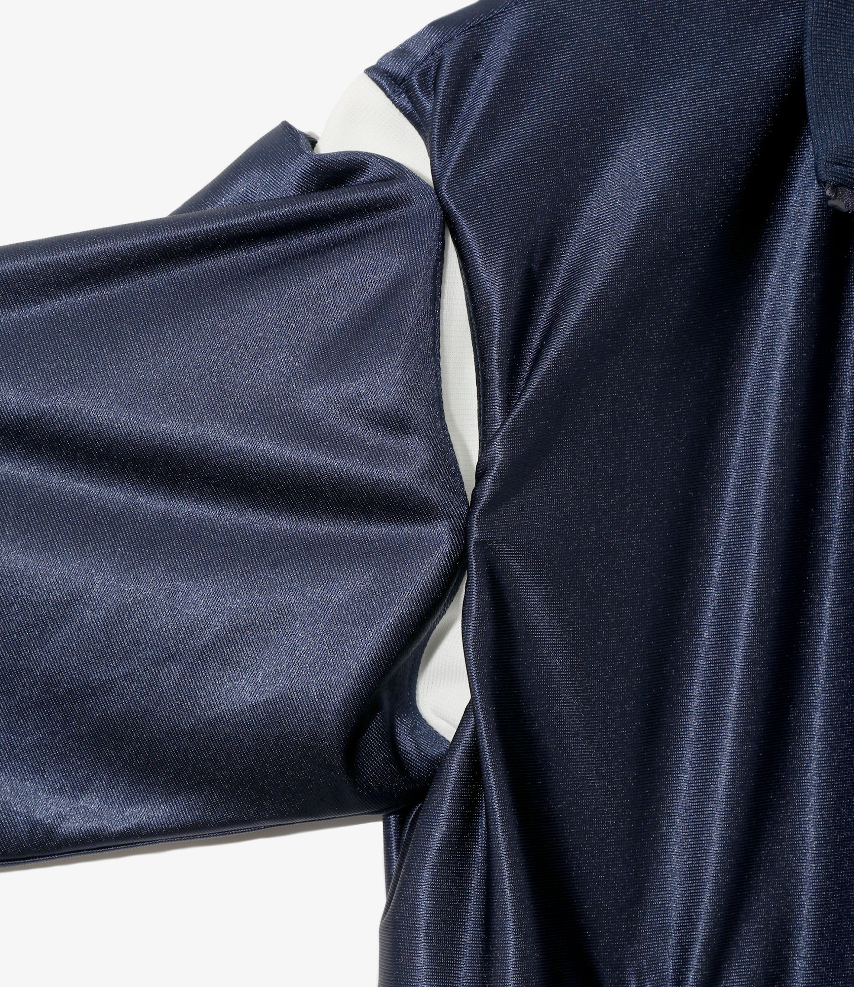 Track Jacket – Navy Tricot Sateen