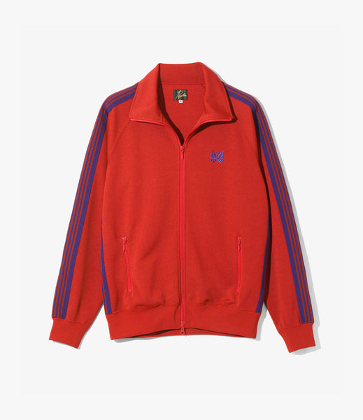 072◆NEEDLES TRACK JACKET JF RED Needles Track Jacket in Red | FWRD