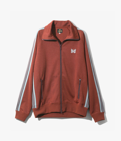 Track Jacket – Rust Smooth Polyester | Needles | Nepenthes London