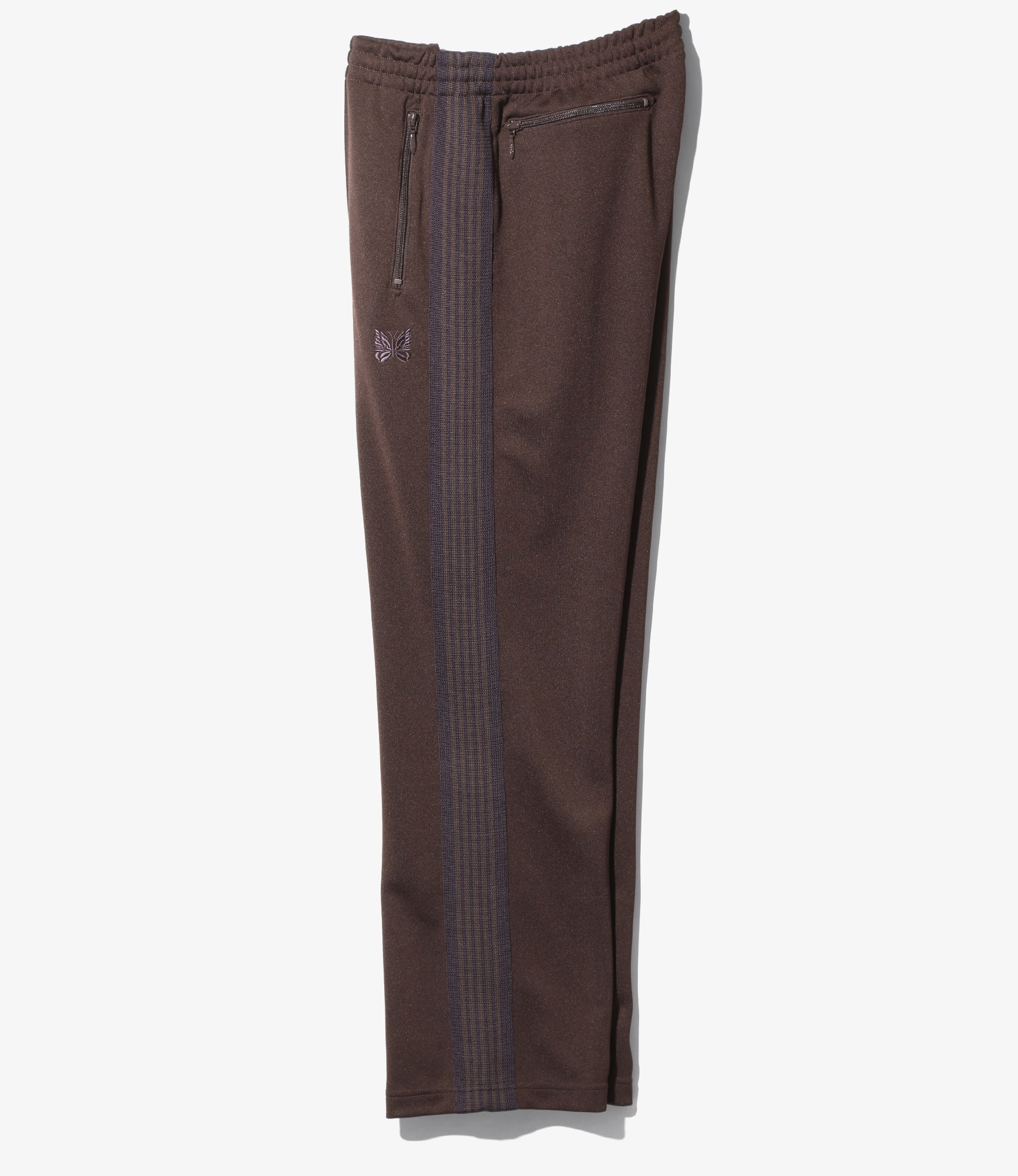 Track Pant – Dark Brown Smooth Polyester