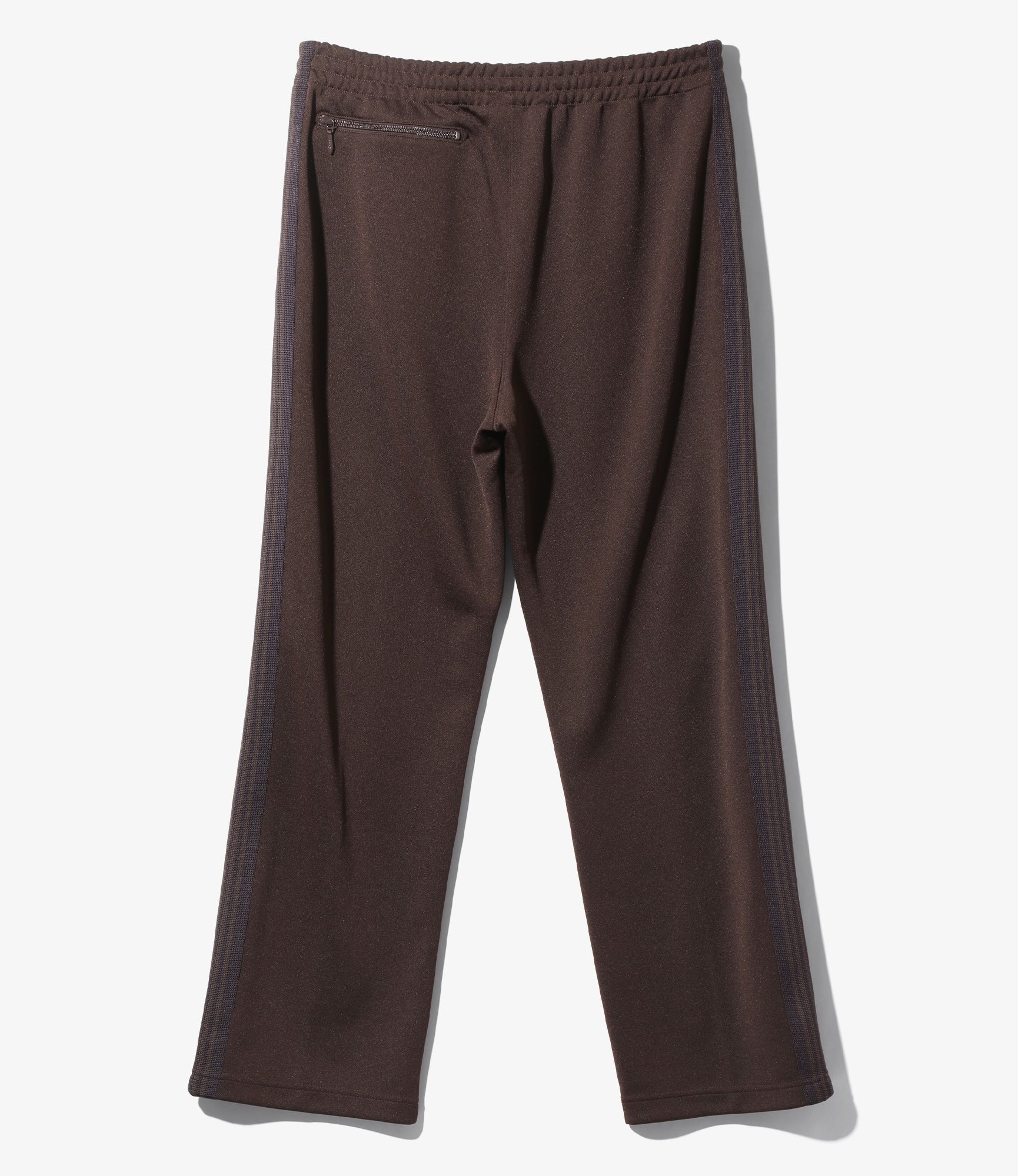 Track Pant – Dark Brown Smooth Polyester