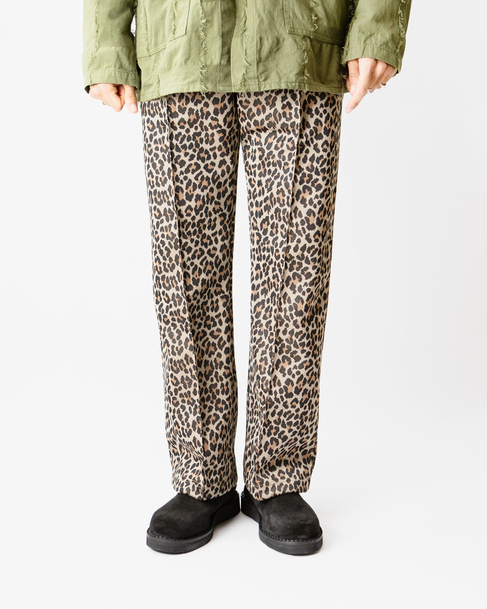 Track Pant – Leopard Jacquard Polyester