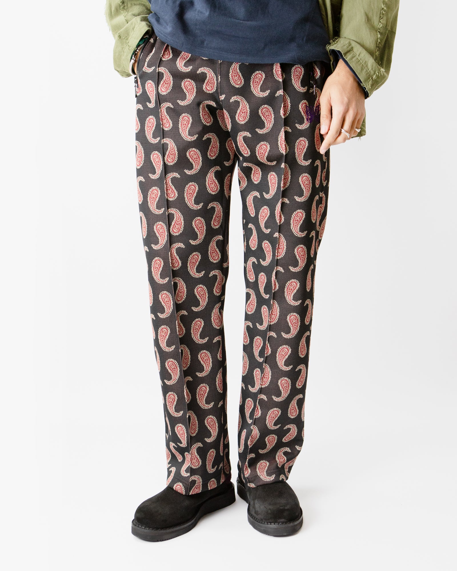 Track Pant – Paisley Jacquard Polyester