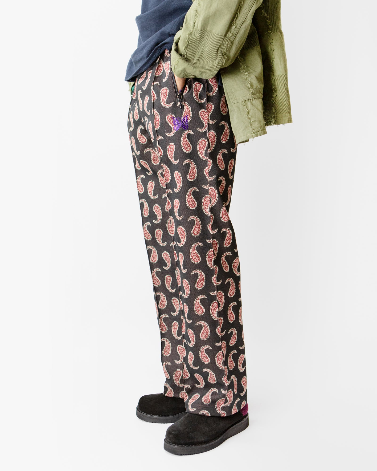 Track Pant – Paisley Jacquard Polyester