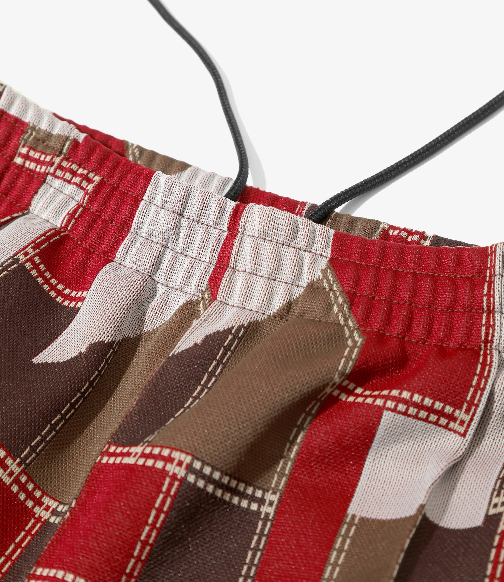 Track Pant - Red Patchwork Jacquard