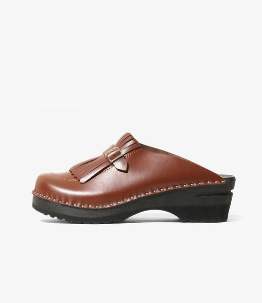 Kilt & Strap 'Monet' Clog – Brown | Needles × Troentorp