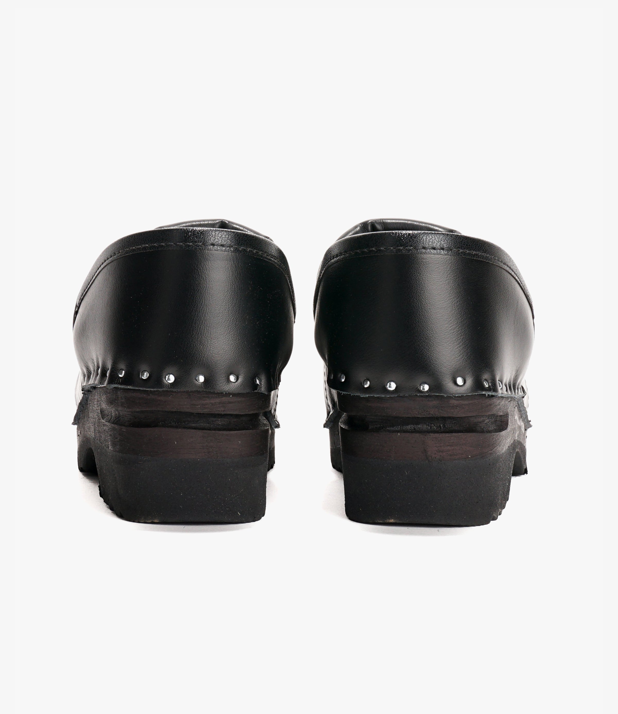 Steel Toe 'Picasso' Clog – Black Leather
