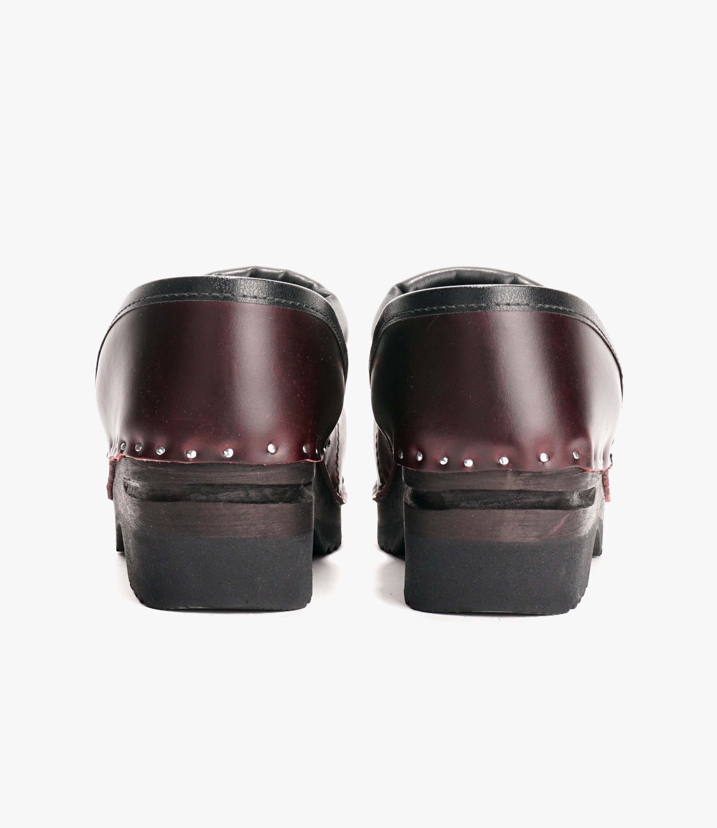 Steel Toe 'Picasso' Clog – Bordeaux Leather