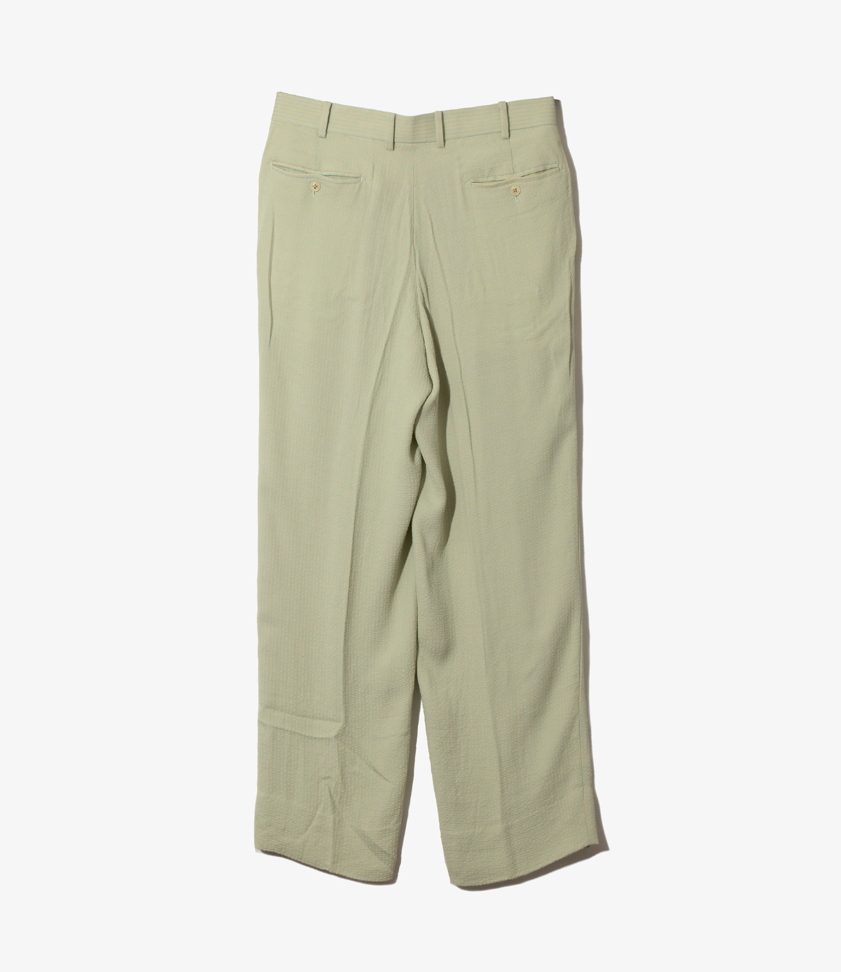 Two-Tuck Trouser – Ecru Striped Kersey