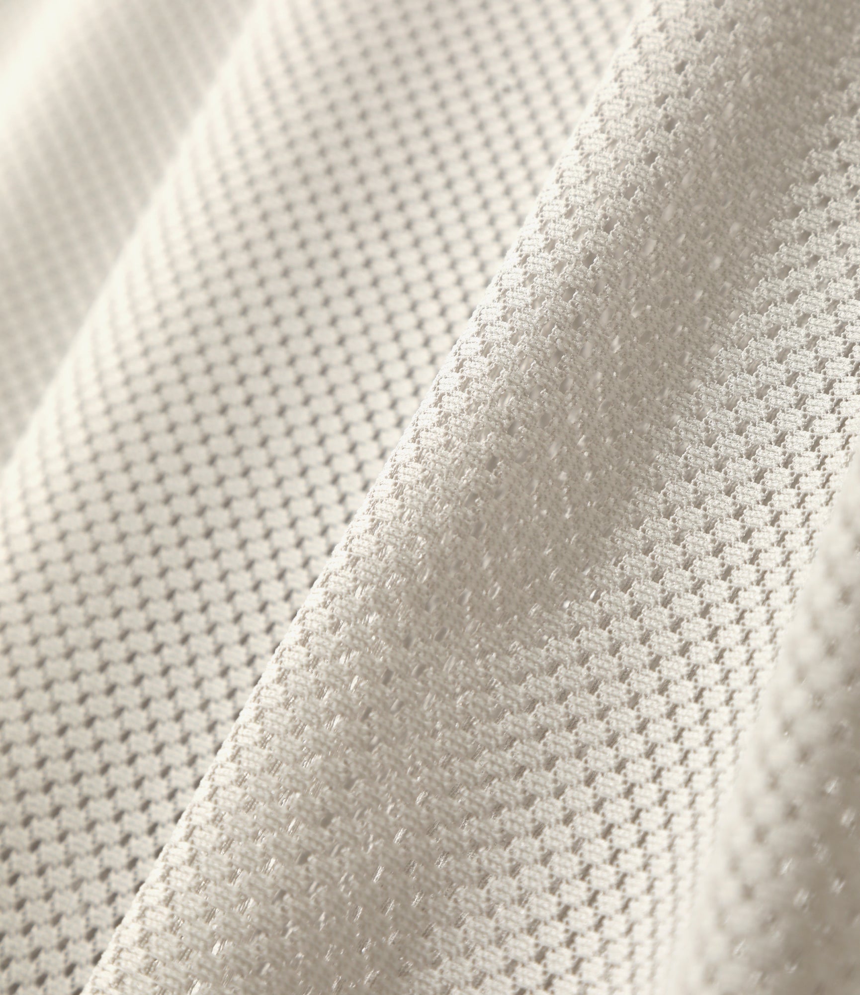 U-Neck Long Sleeve T-Shirt – Grey Geometric Raschel Lace