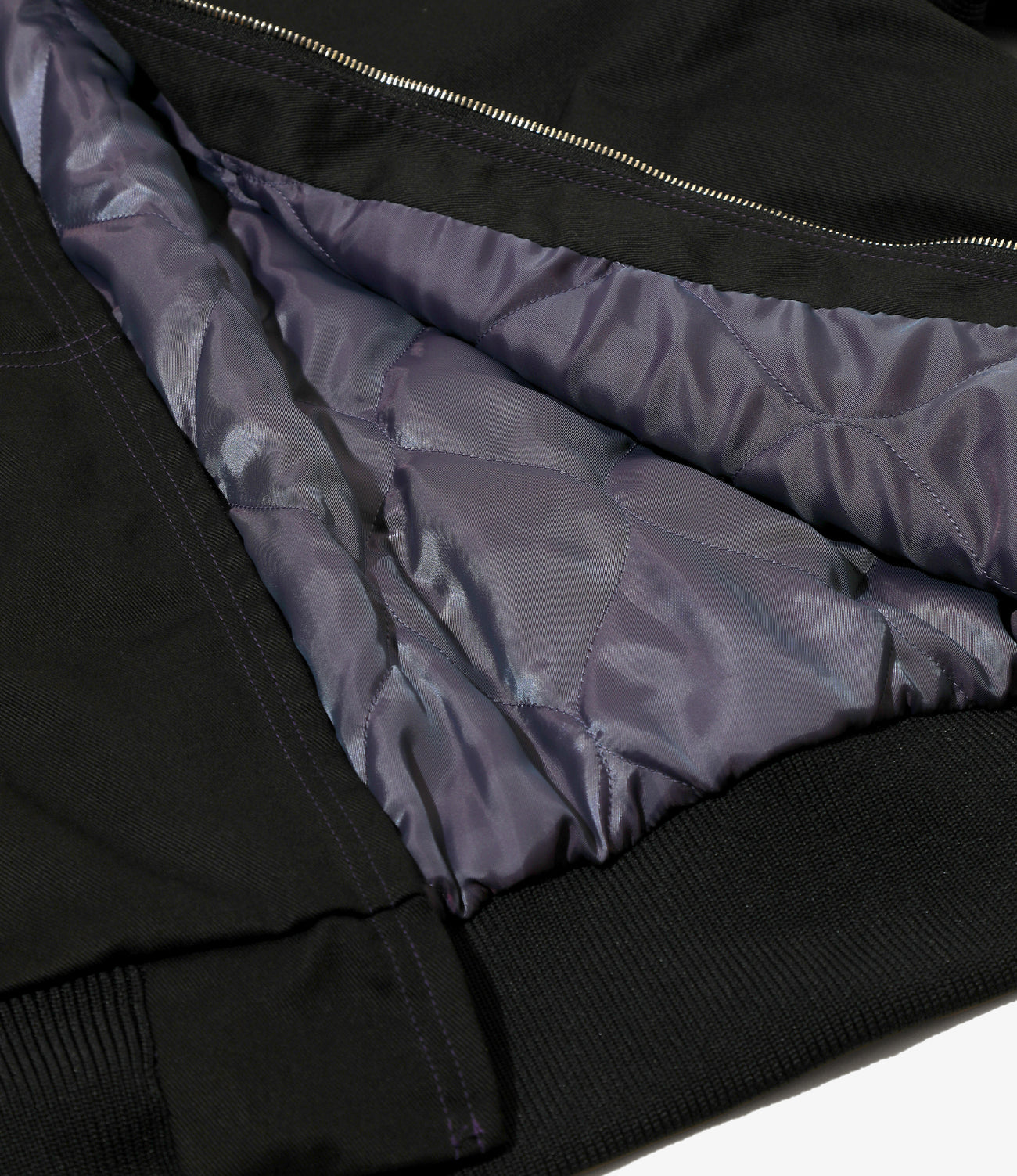 Zipped Work Hoodie – Black Twill