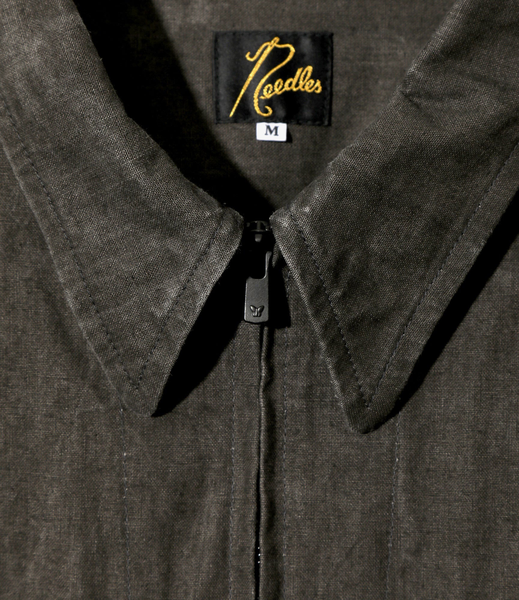 Zipped Work Jacket – Black Sumi-Dyed Canvas