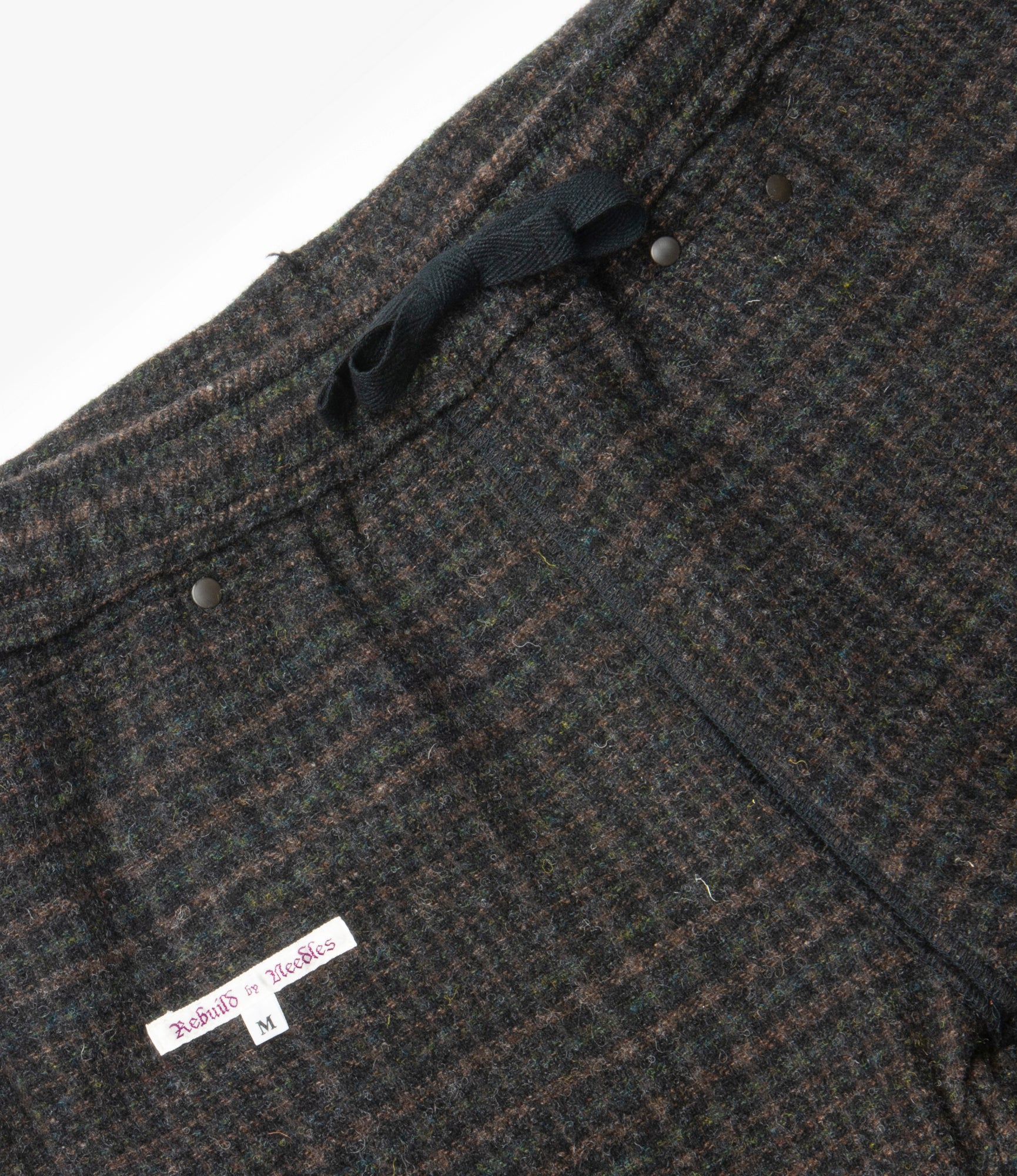 Covered Pant – Black Denim / Glen Plaid Wool