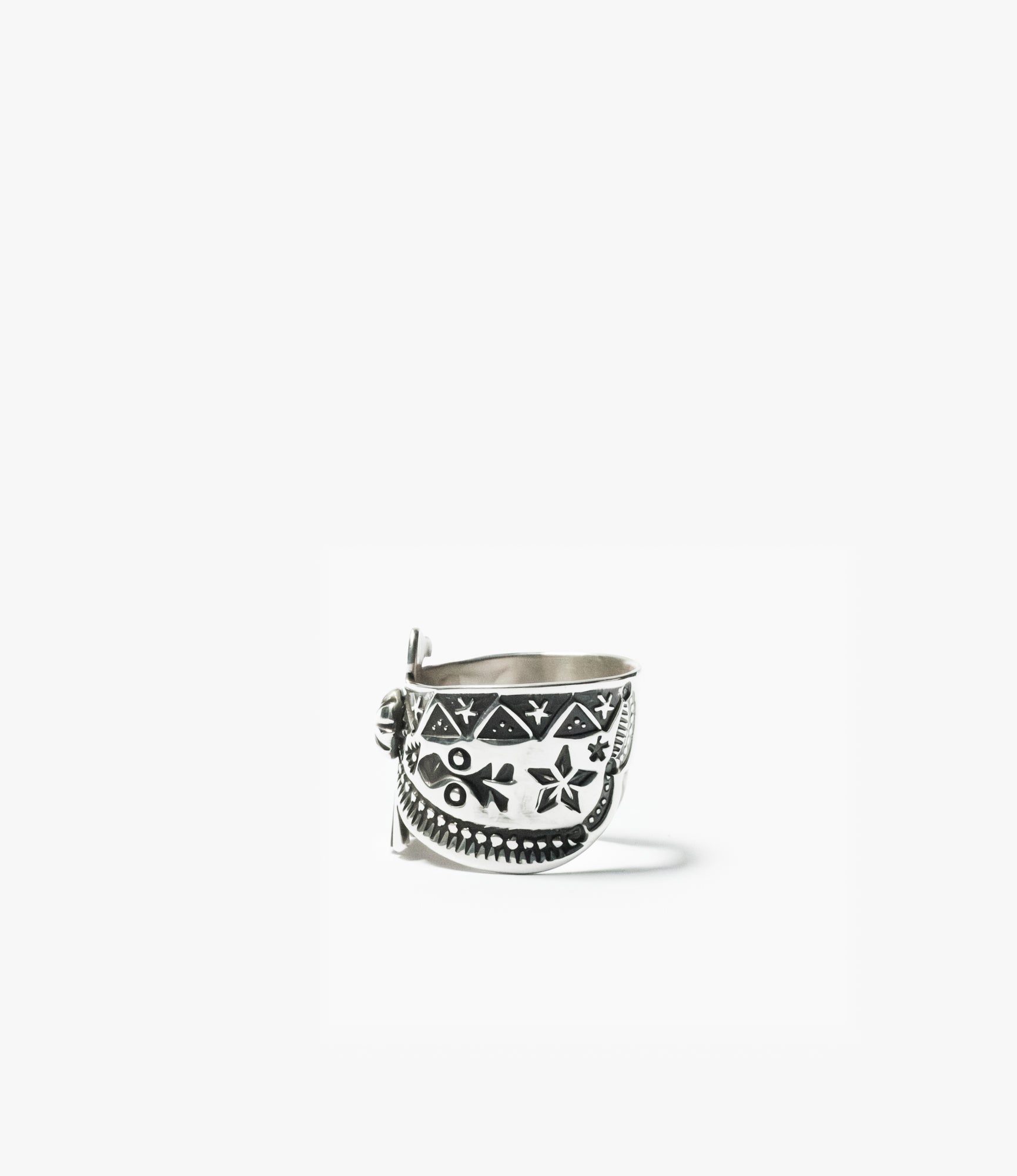 Large Navajo Thunderbird Ring – Sterling Silver