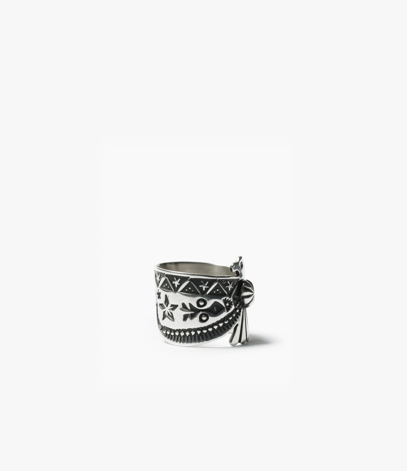 Large Navajo Thunderbird Ring – Sterling Silver