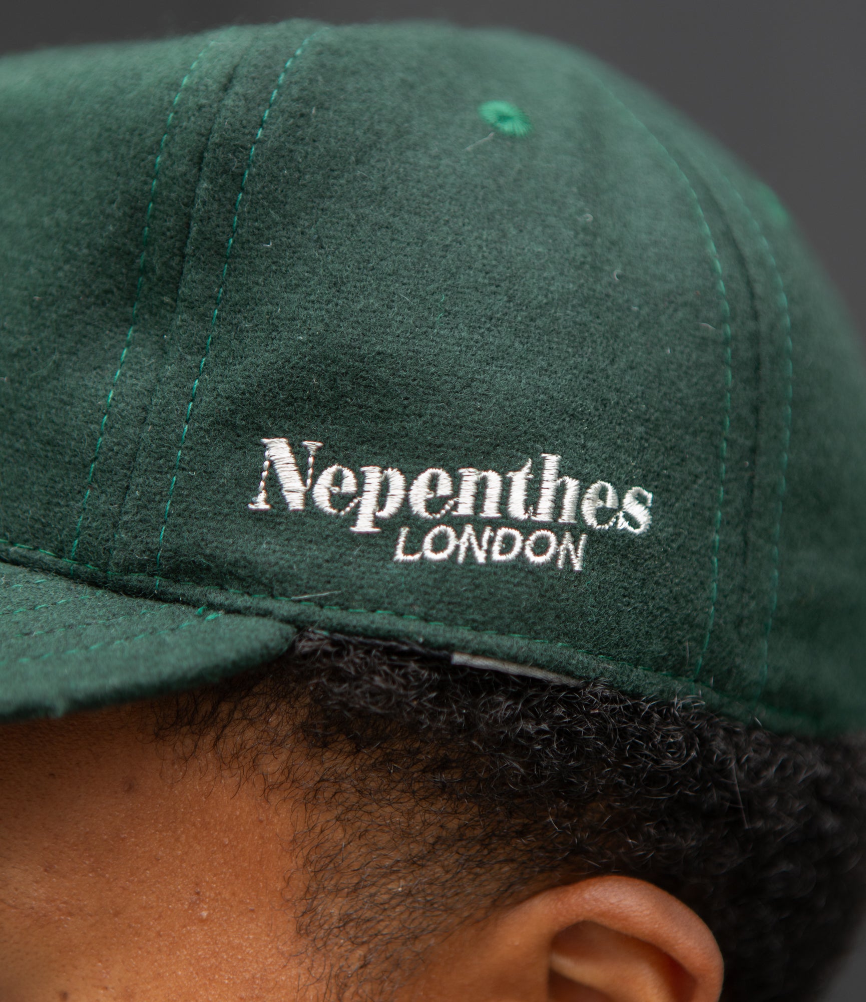 Nepenthes London x Better™ Gift Shop Cap - Bottle Green / Cream