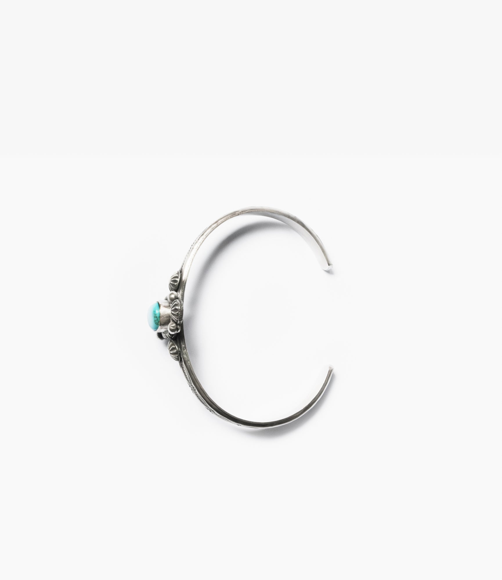 Narrow Navajo Inlay Cuff – Turquoise
