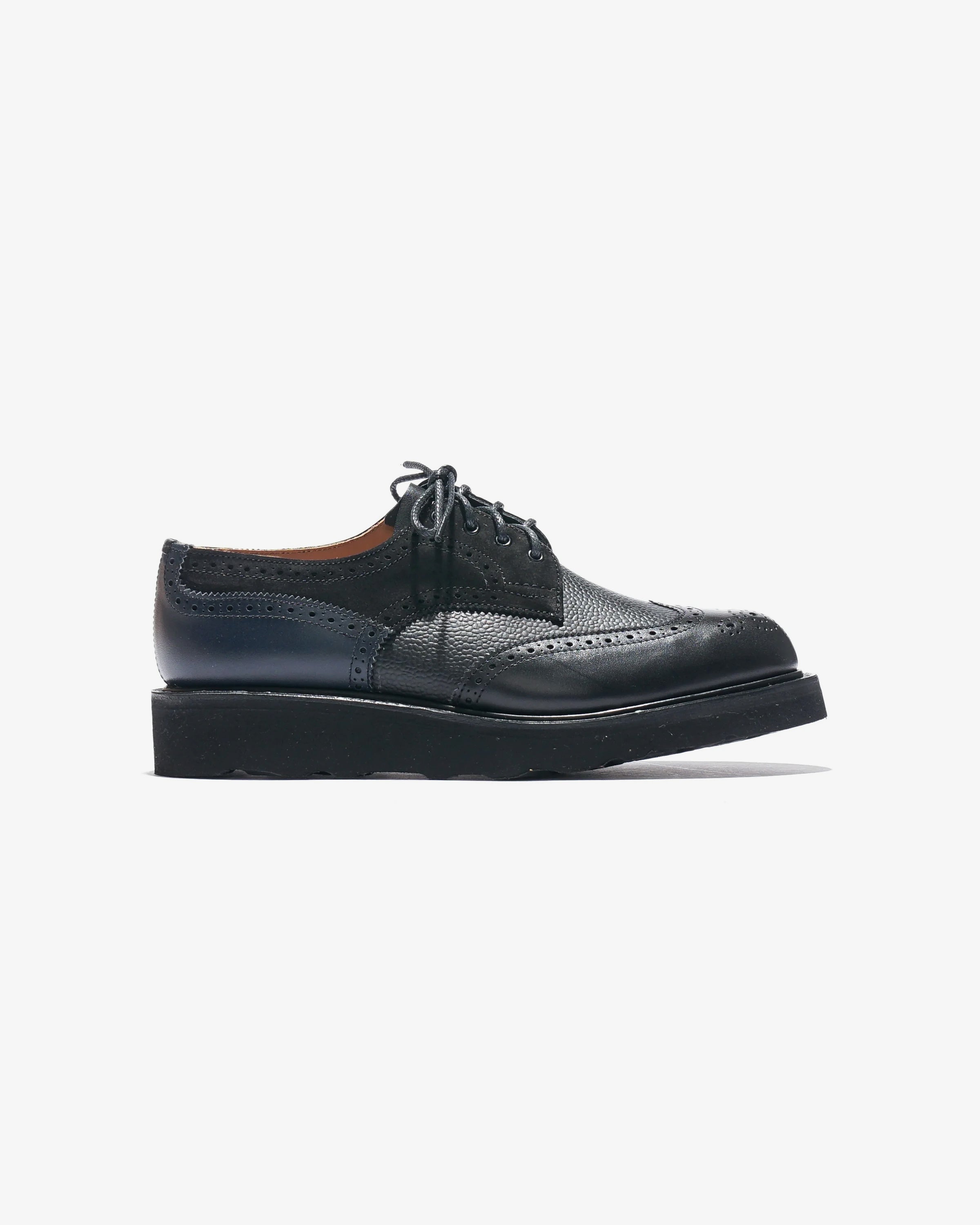 Tricker's x Nepenthes Multi-Tone Derby - Moreflex Sole - Black – Tricker's x Nepenthes – Nepenthes London