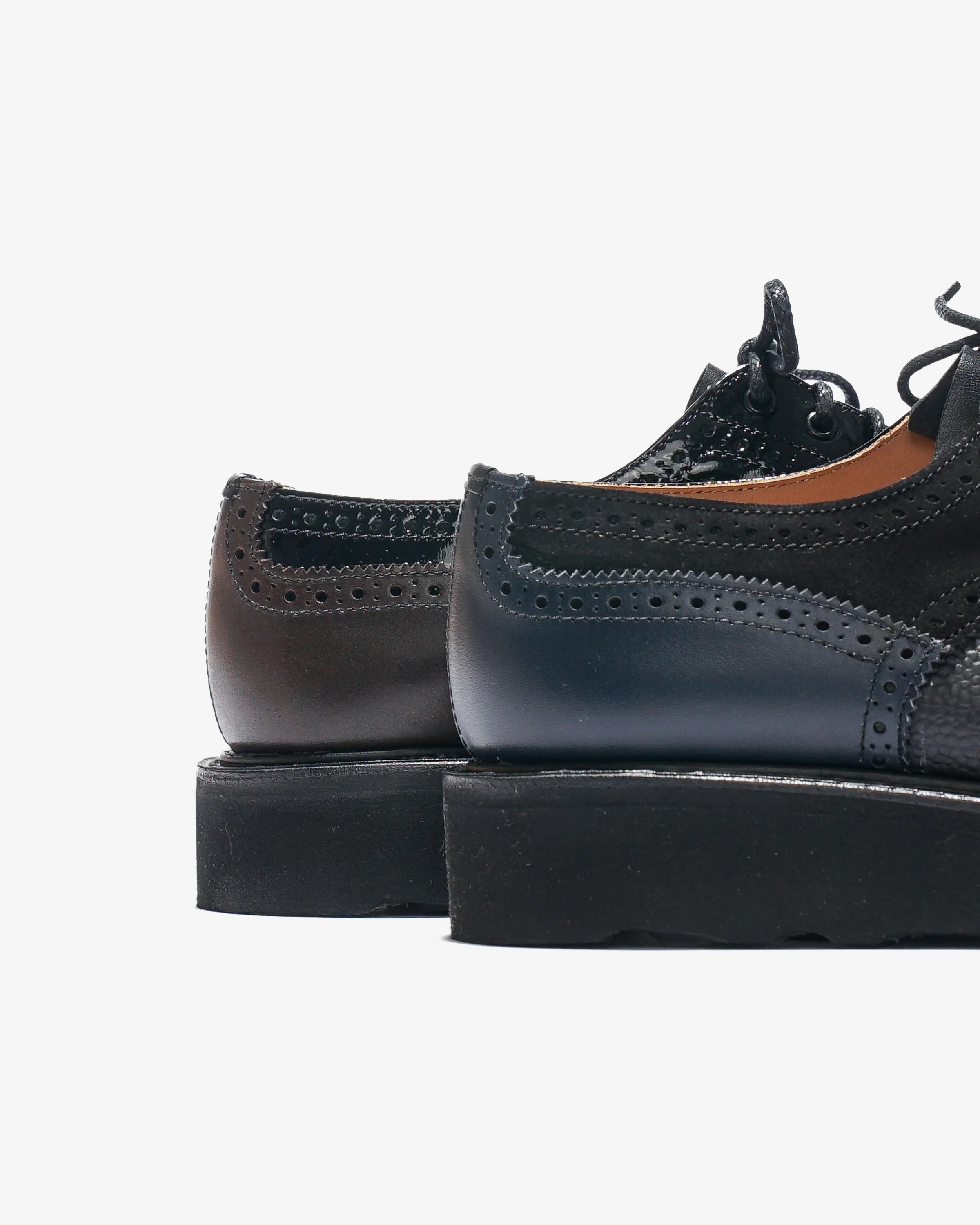 Tricker's x Nepenthes Multi-Tone Derby - Moreflex Sole - Black – Tricker's x Nepenthes – Nepenthes London