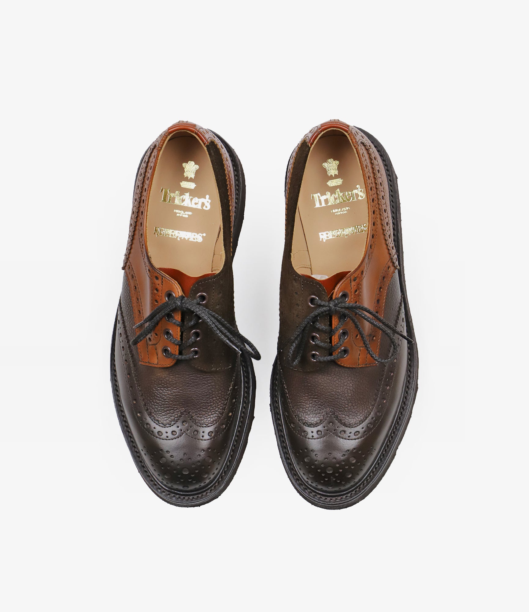 Tricker's x Nepenthes Multi-Tone Derby - Moreflex Sole - Brown – Tricker's x Nepenthes – Nepenthes London