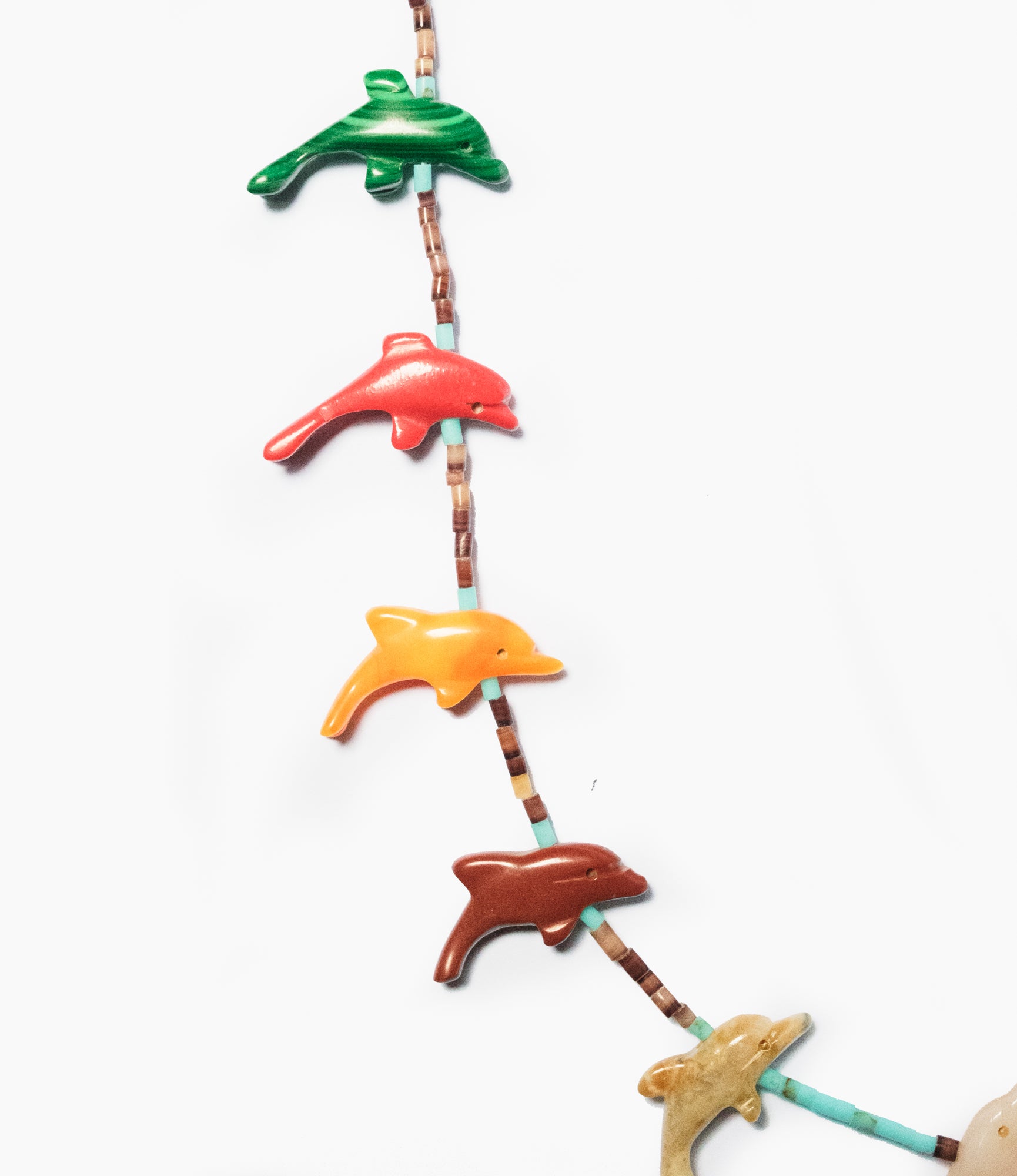 Zuni Carved Dolphin Necklace