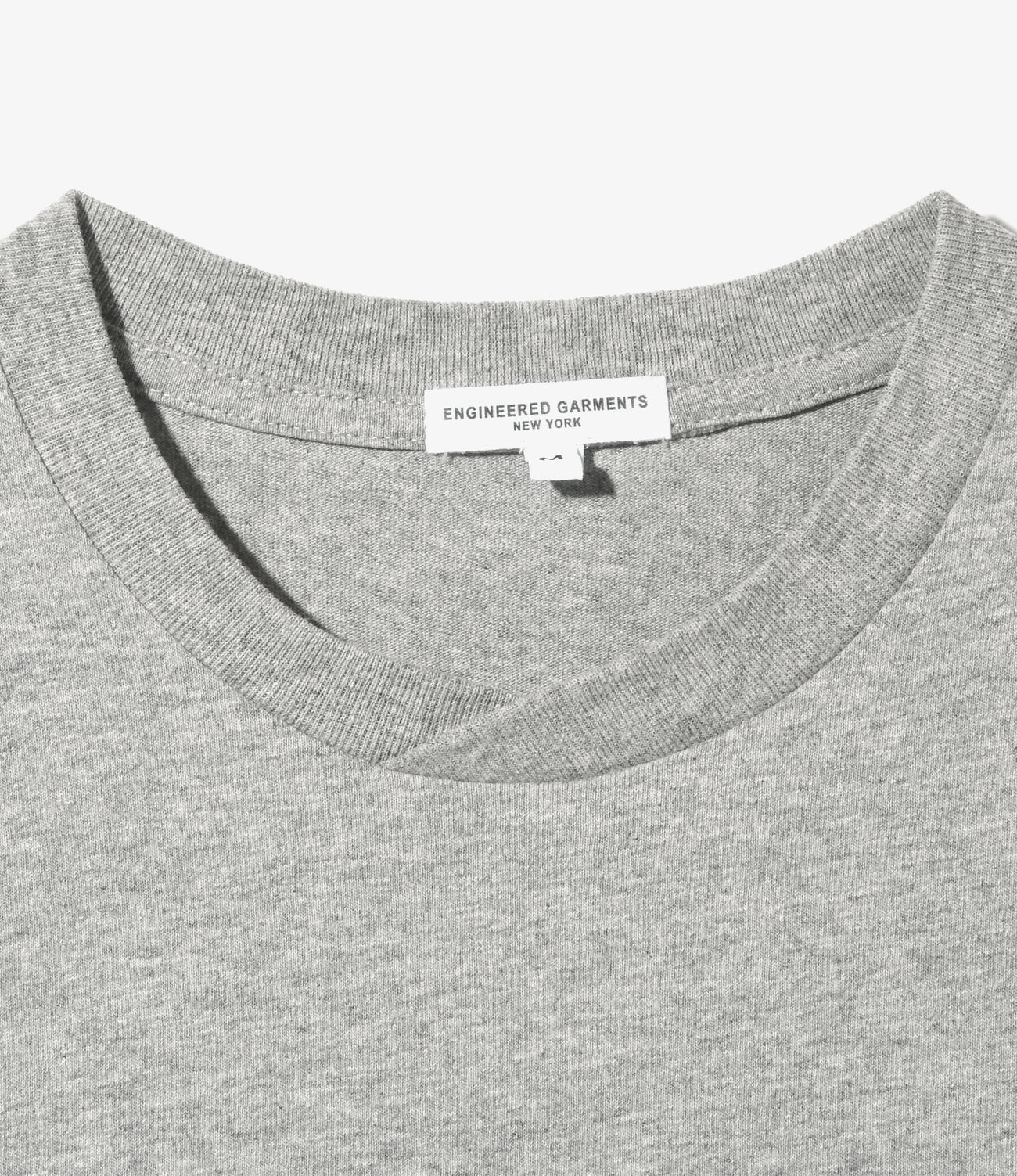 Engineered Garments Printed Cross Crew Neck T-shirt - Grey - Absurdist