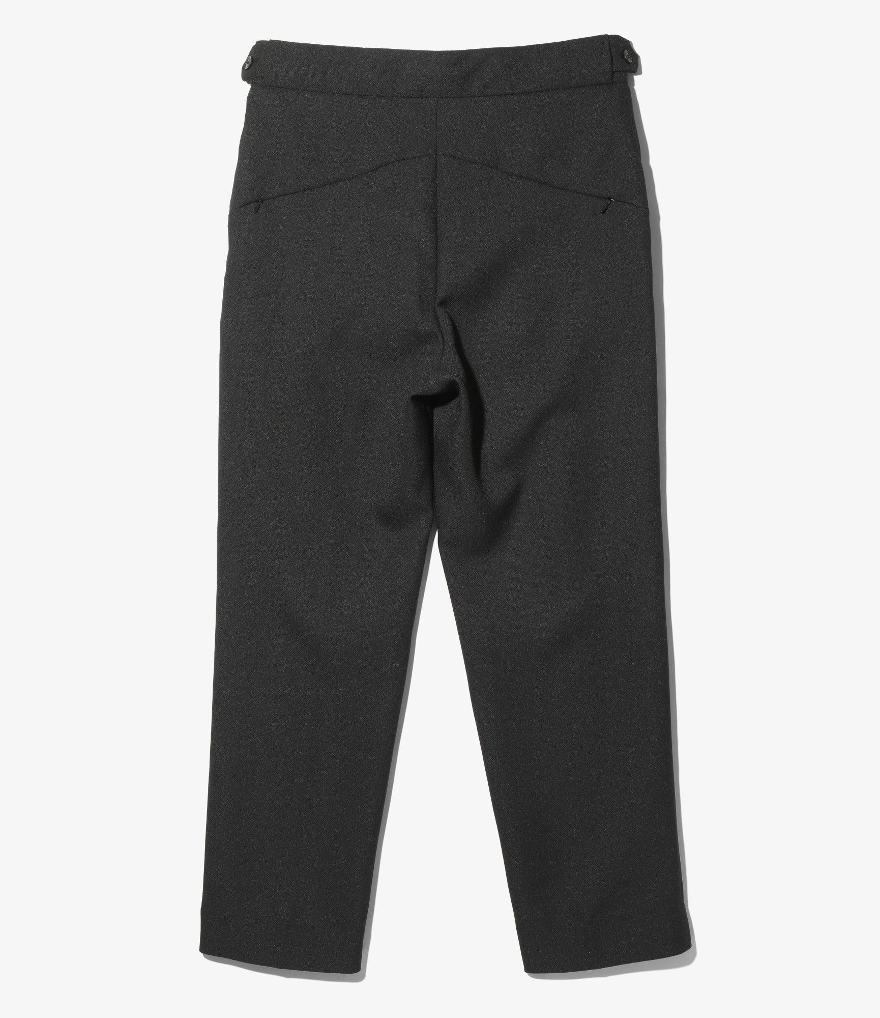 Needles Tucked Side Tab Trouser - Poly Dobby Cloth - Black