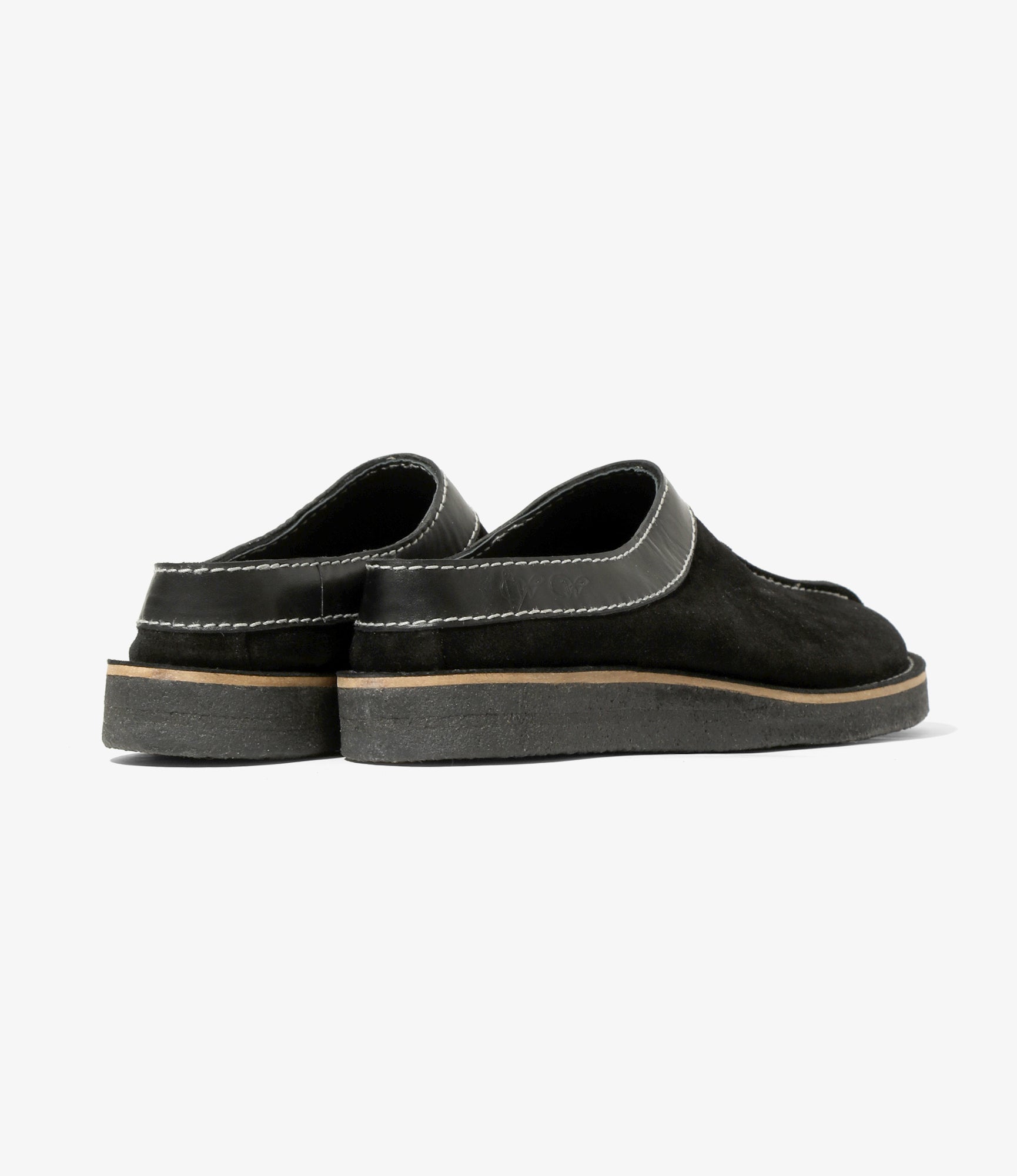 Woburn Walk QR Moccasin Centre Seam Slip-In - Suede - Black – Woburn Walk – Nepenthes London