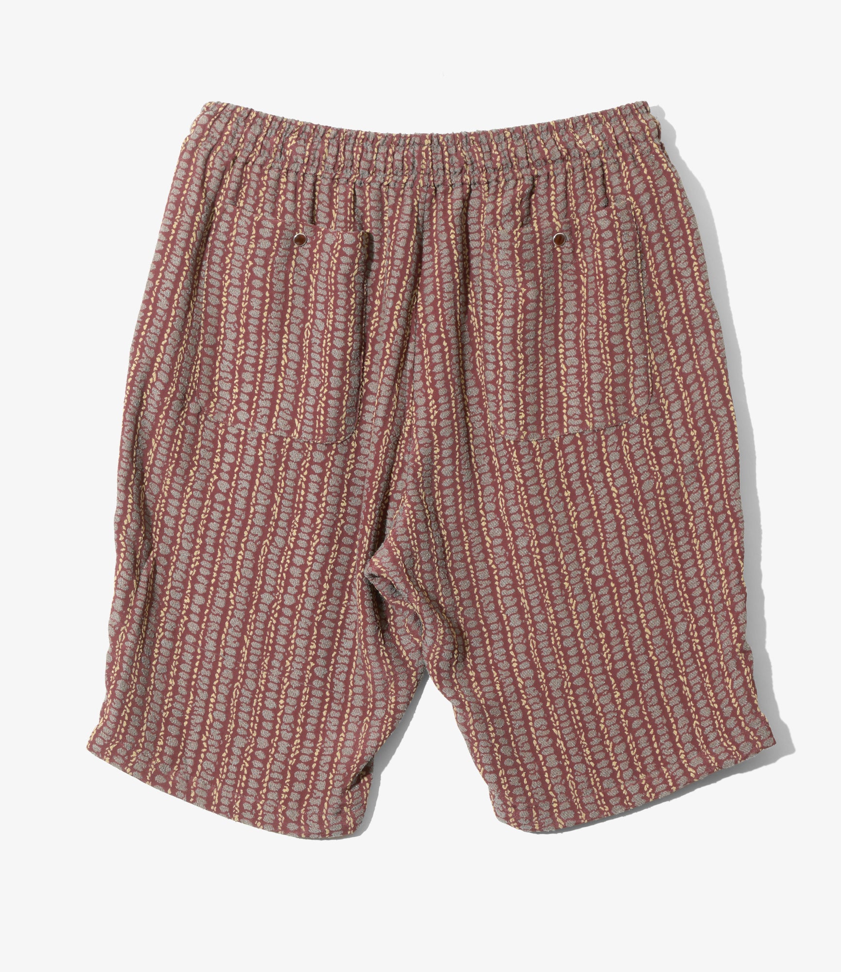 String Cowboy Short - R/AC/PE Abstract Stripe Jq - Bordeaux