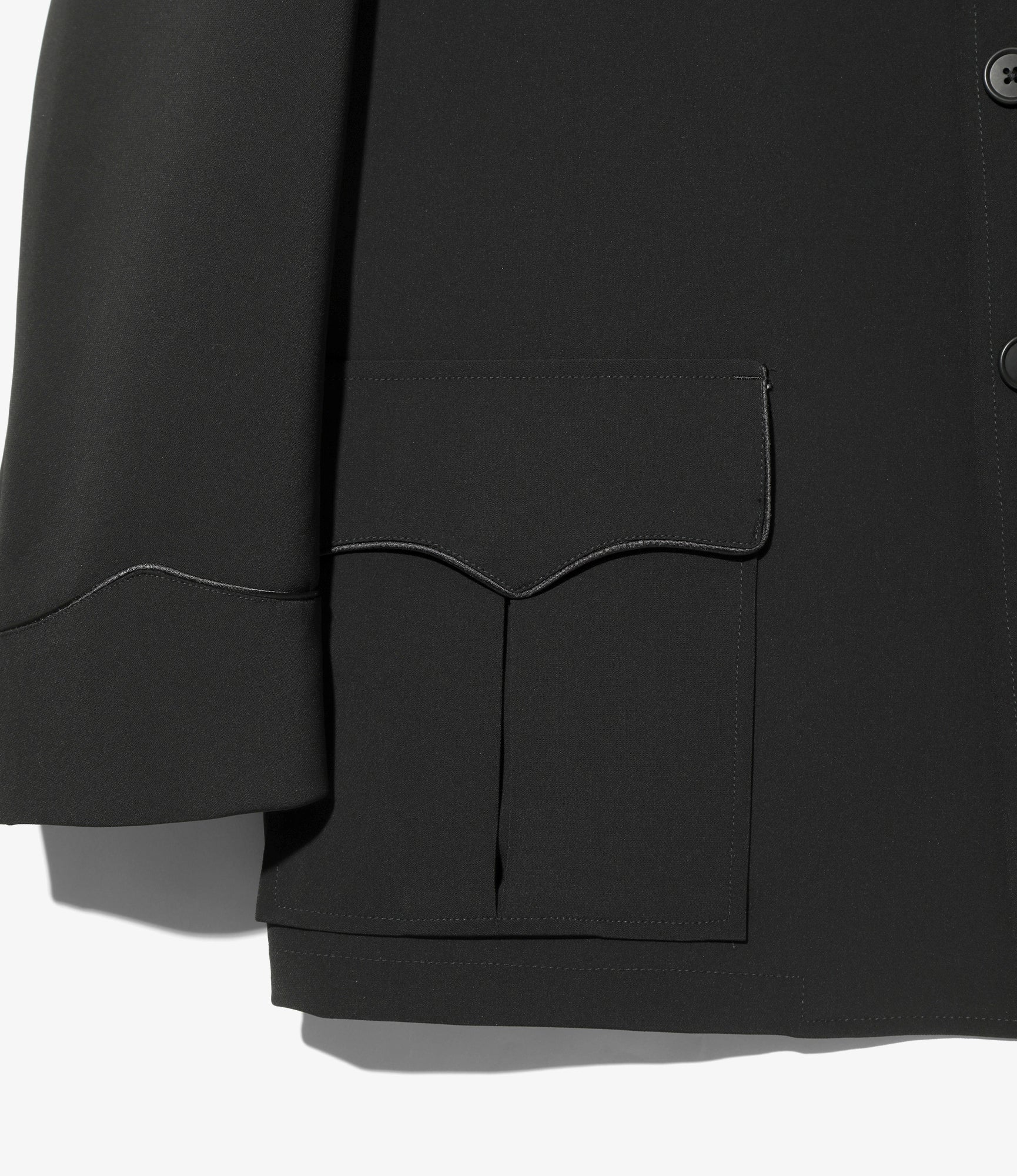 Needles Western Leisure Jacket - PE/PU Double Cloth - Black