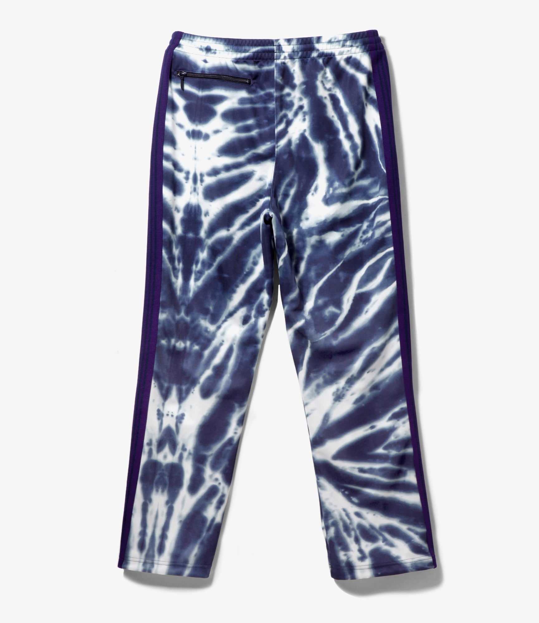Needles Track Pant - Poly Smooth / Tie Dye Printed – Navy
