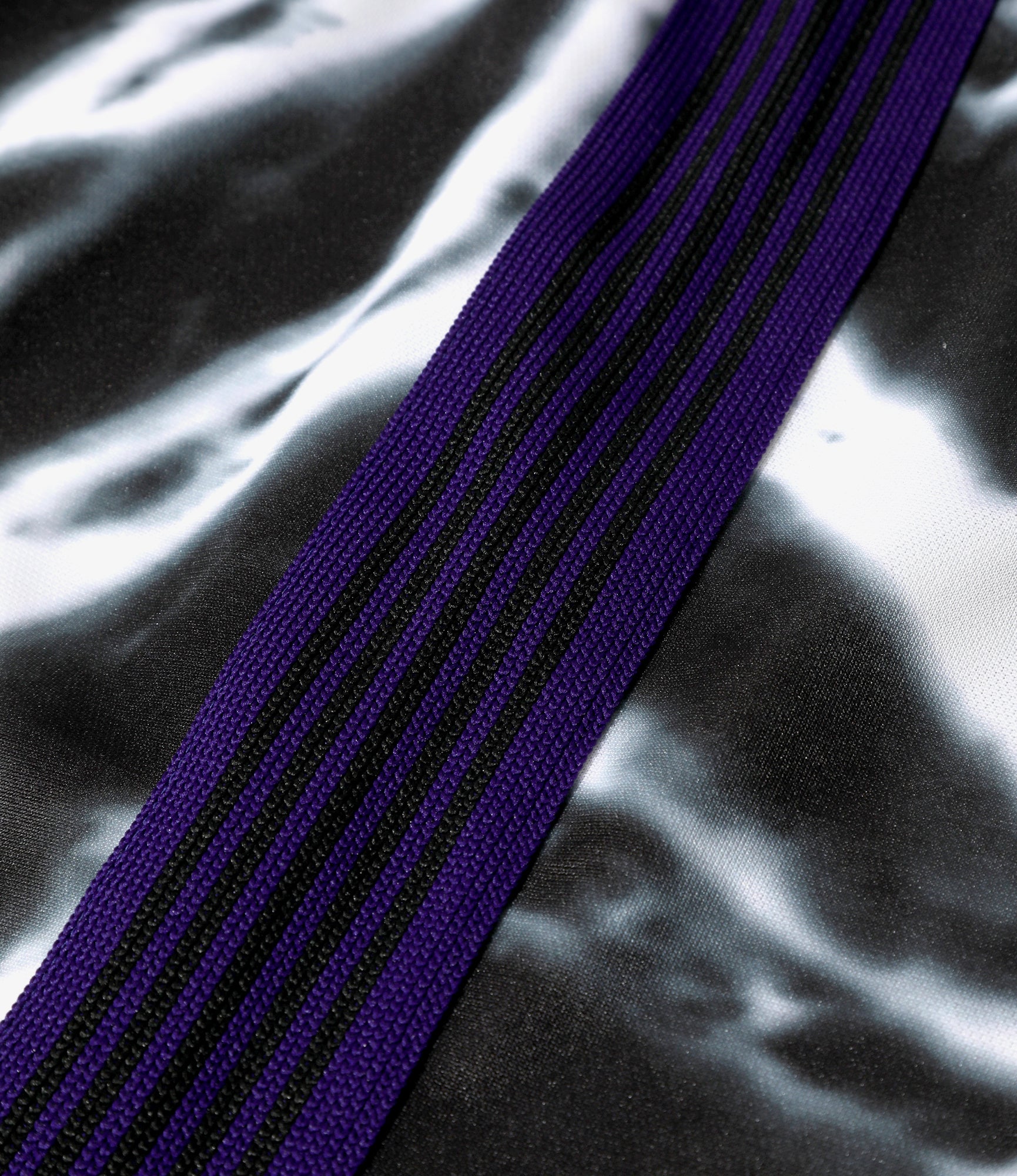Needles Track Pant - Poly Smooth / Tie Dye Printed – Black