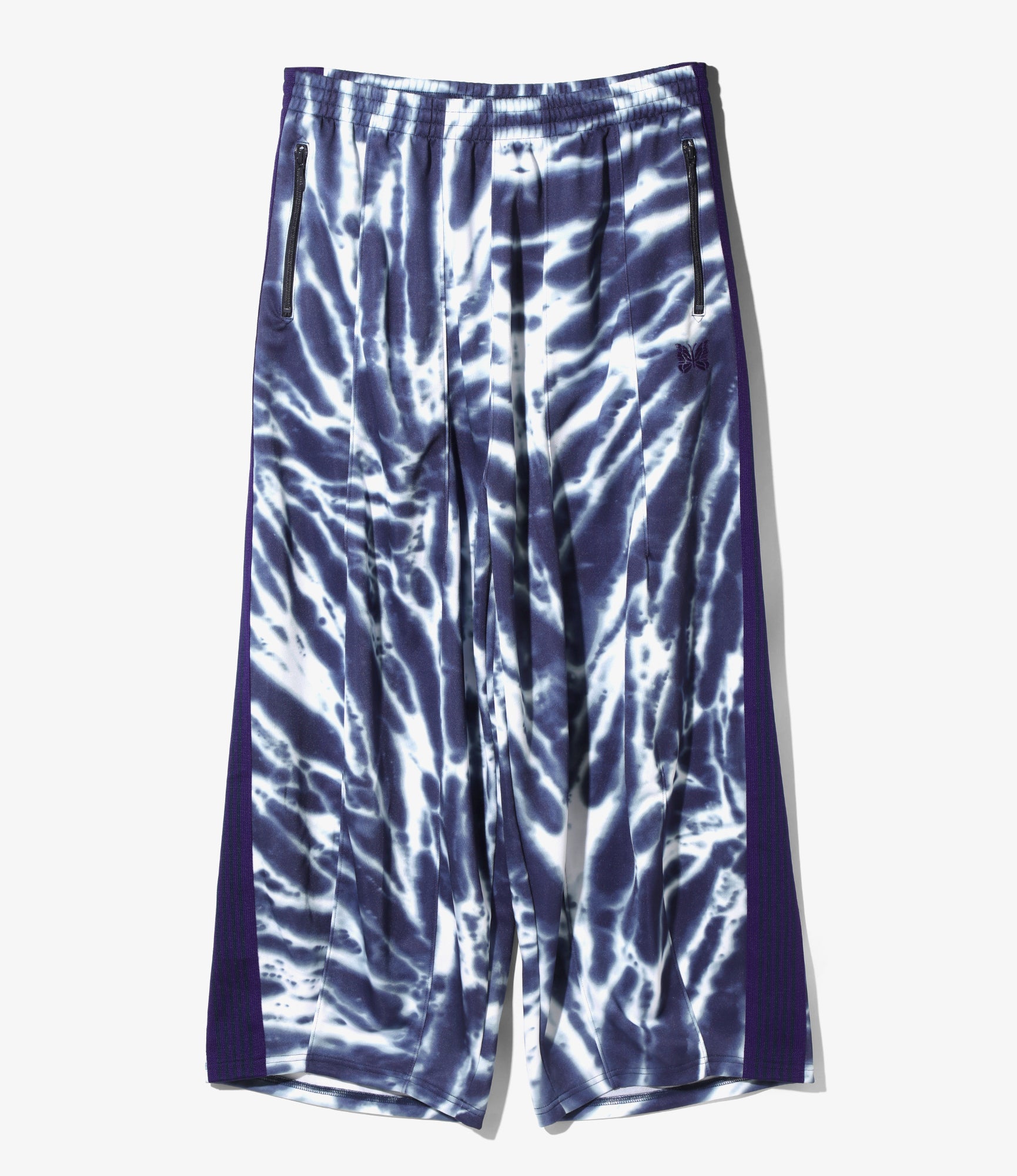 Needles H.D. Track Pant - Poly Smooth / Tie Dye Printed – Navy
