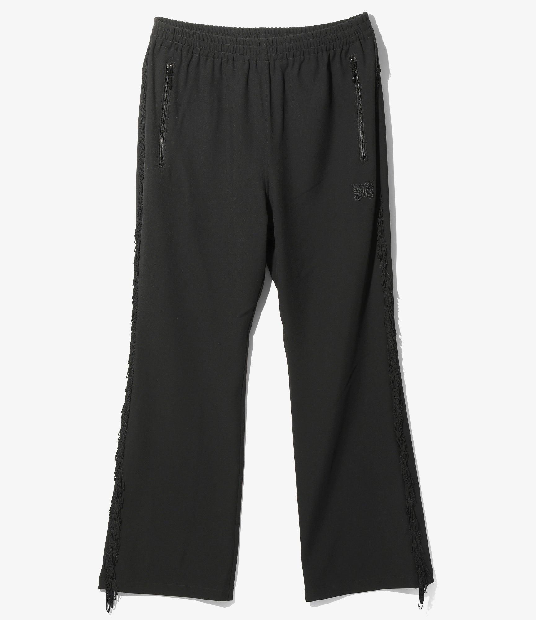 Needles Fringe Boot-Cut Track Pant - Poly Kersey - Black – Needles – Nepenthes London
