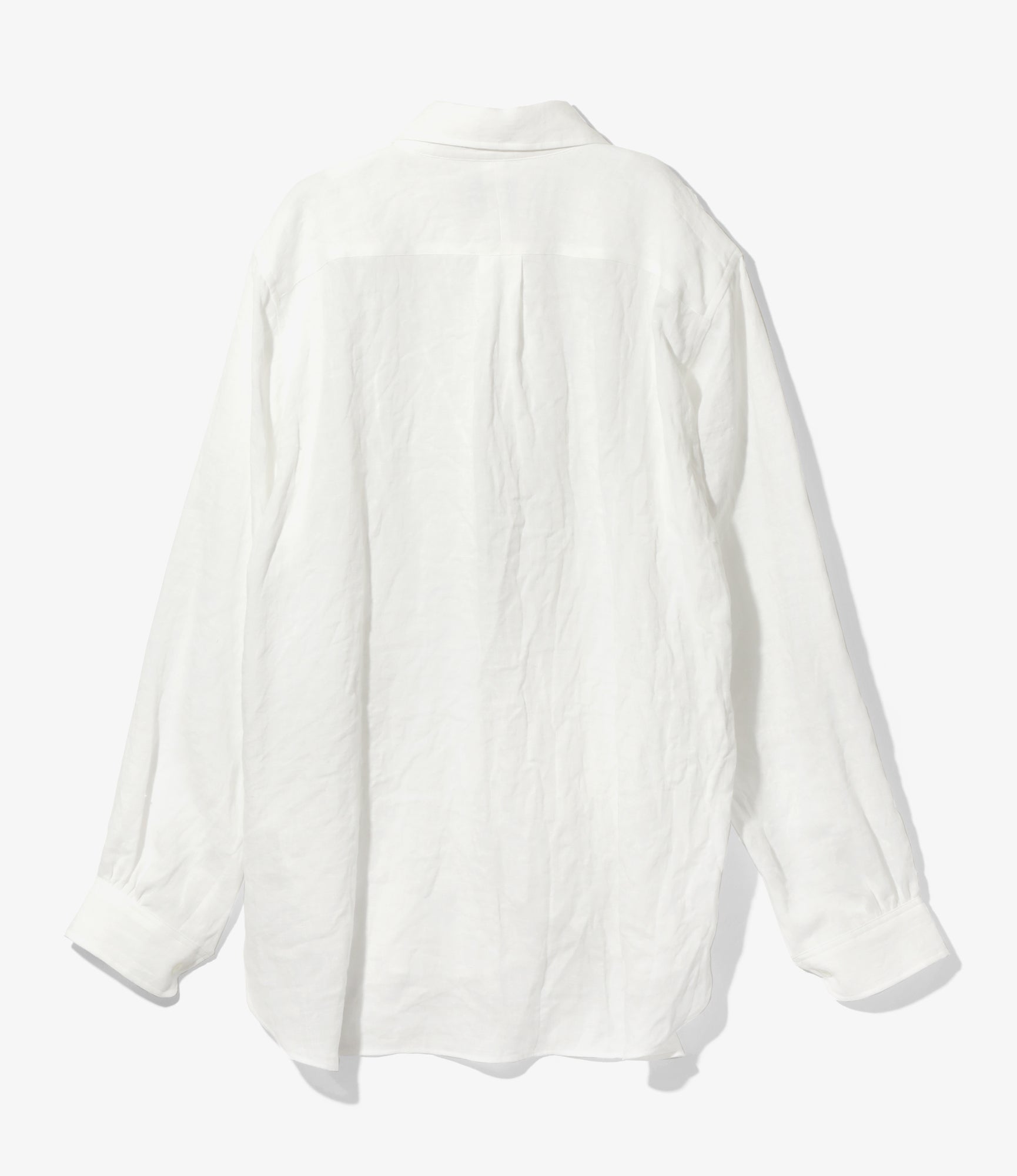 Needles Regular Collar EDW Shirt - Linen Canvas - Off White